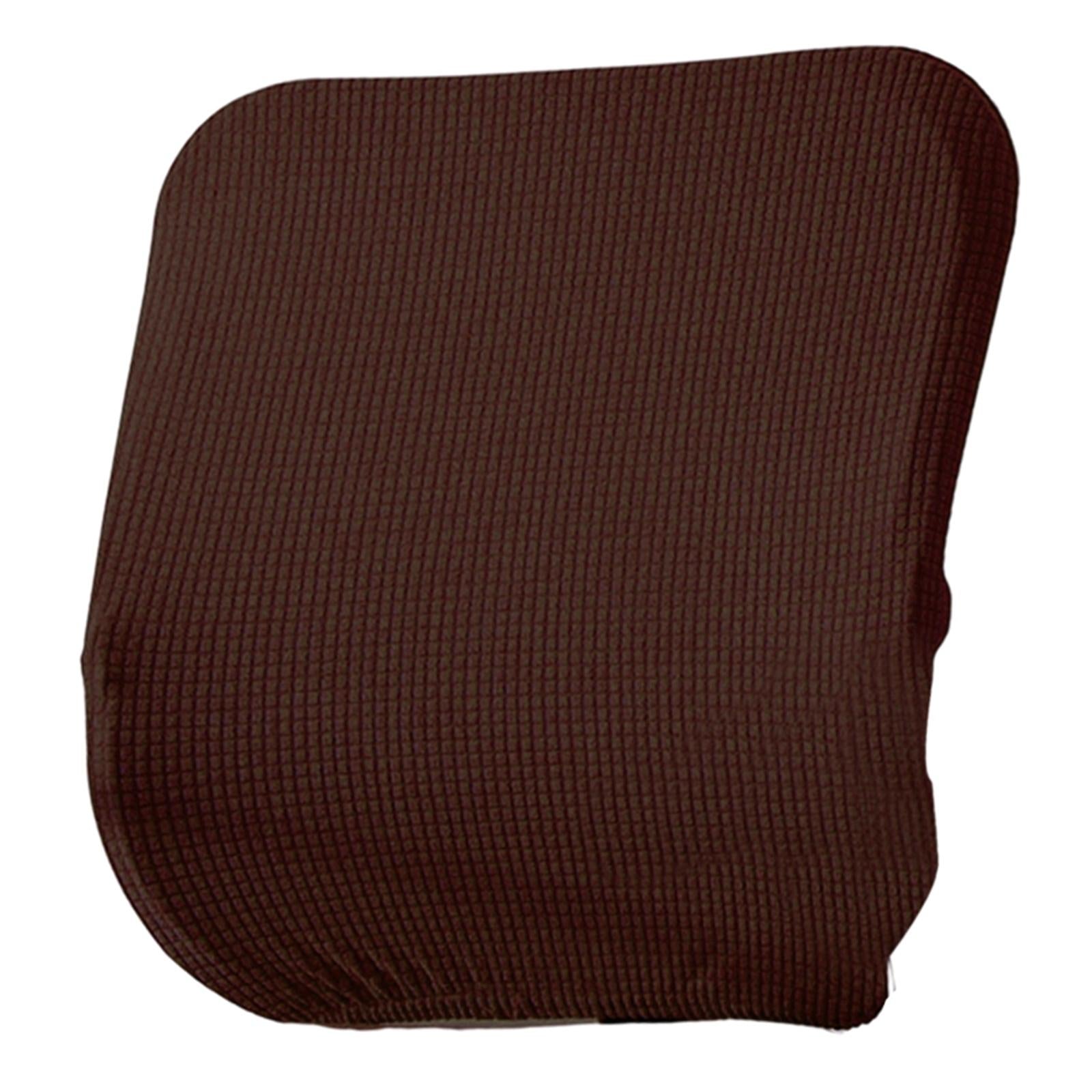 Chair Seat Slipcover Spandex Split Body Elastic Washable for Dining Room Brown