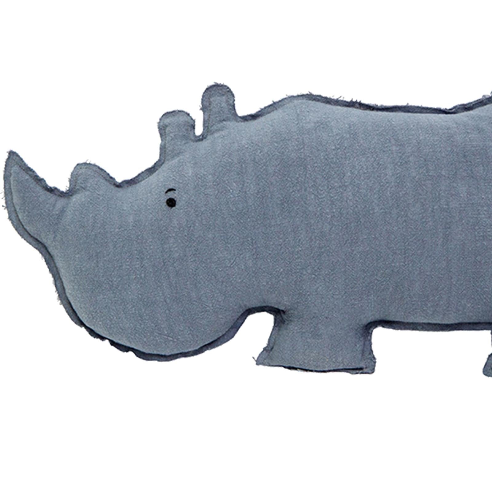 Cartoon Animal Pillow Throw Pillow Soft Stuffed Toys for Home Sofa Rhino