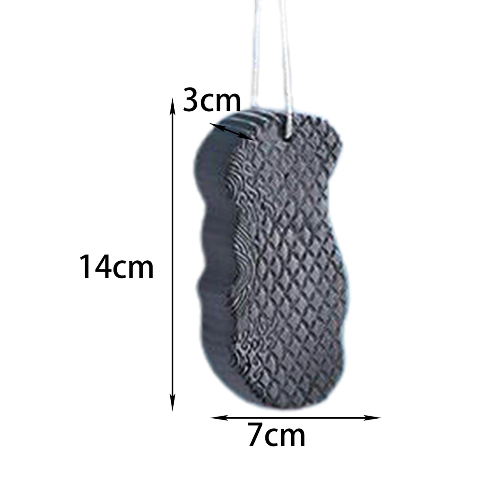 3xExfoliating Bath Sponge SPA Scrub Exfoliating Reusable for Baby Adults Gray
