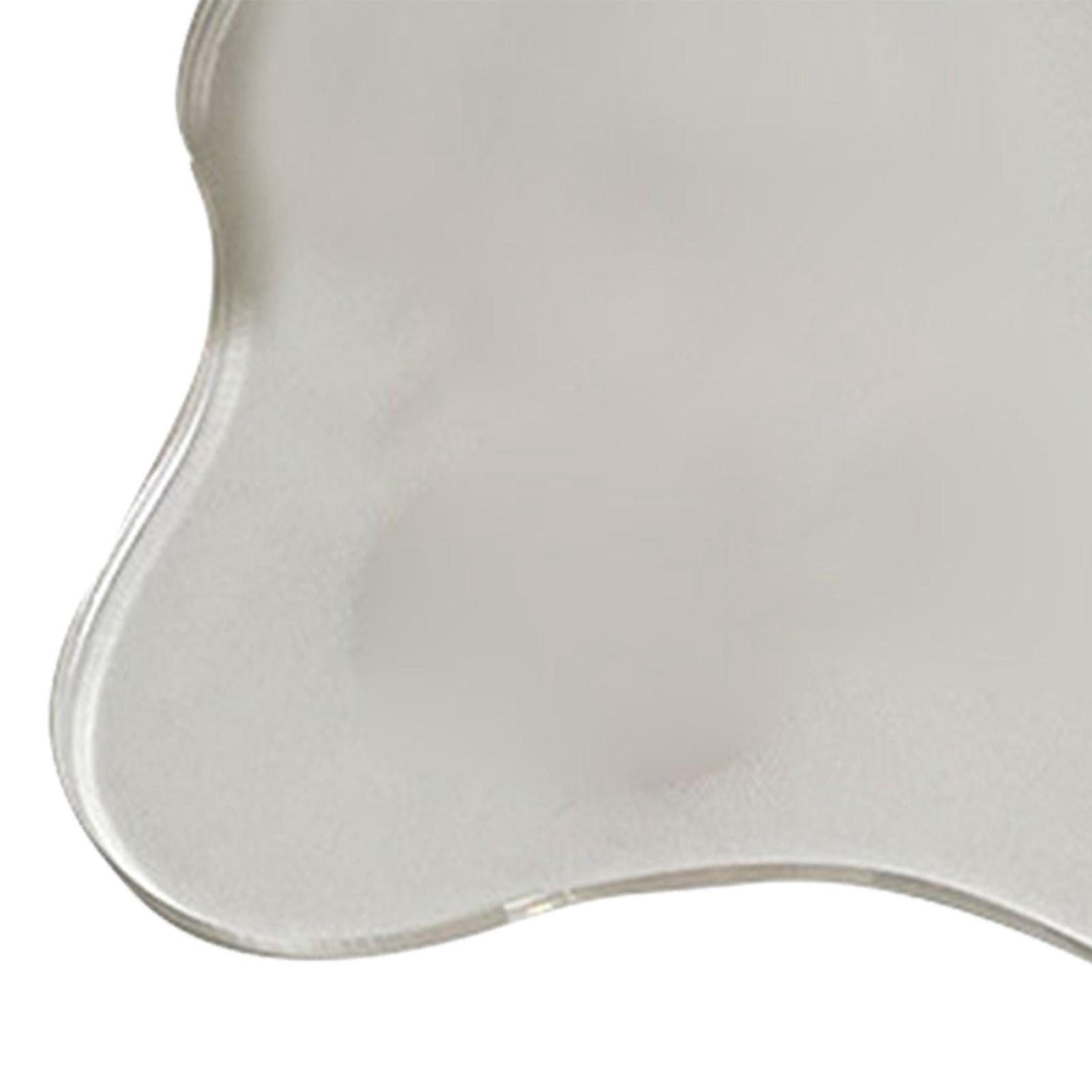 2xAcrylic Drink Coasters Decorative Plate for Kinds of Cups Bar Kitchen Home Style D 12.7x11.5cm