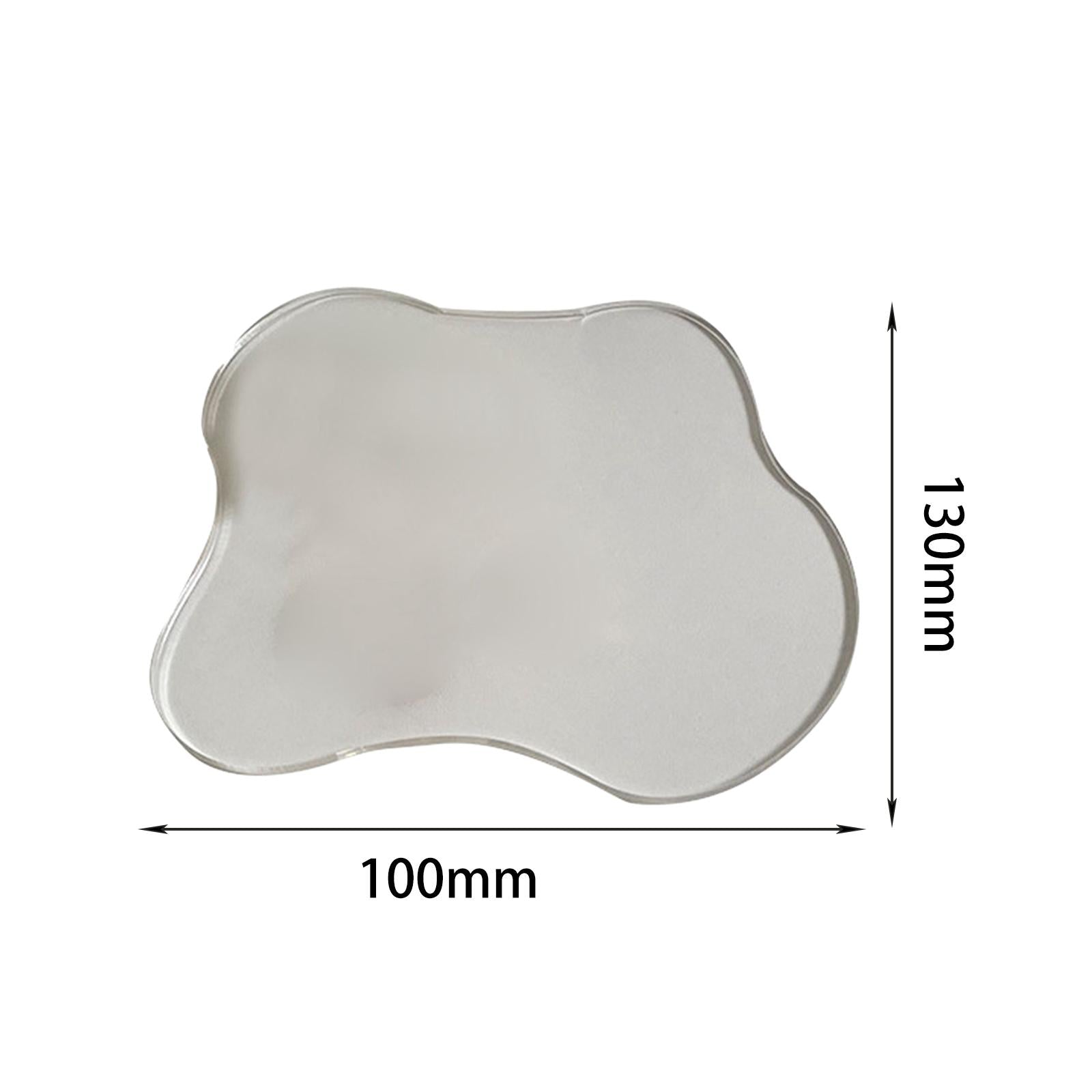 2xAcrylic Drink Coasters Decorative Plate for Kinds of Cups Bar Kitchen Home Style D 12.7x11.5cm