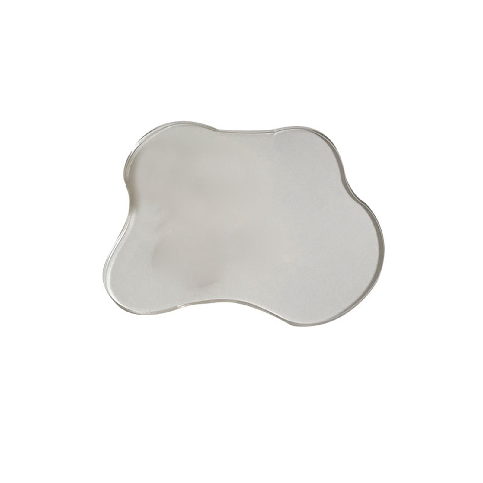 2xAcrylic Drink Coasters Decorative Plate for Kinds of Cups Bar Kitchen Home Style D 12.7x11.5cm