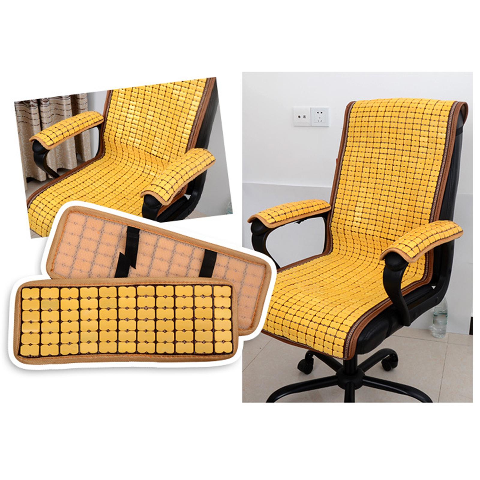 2 Pieces Chair Armrest Cushion Summer Comfortable for Gaming Chair Car Beige