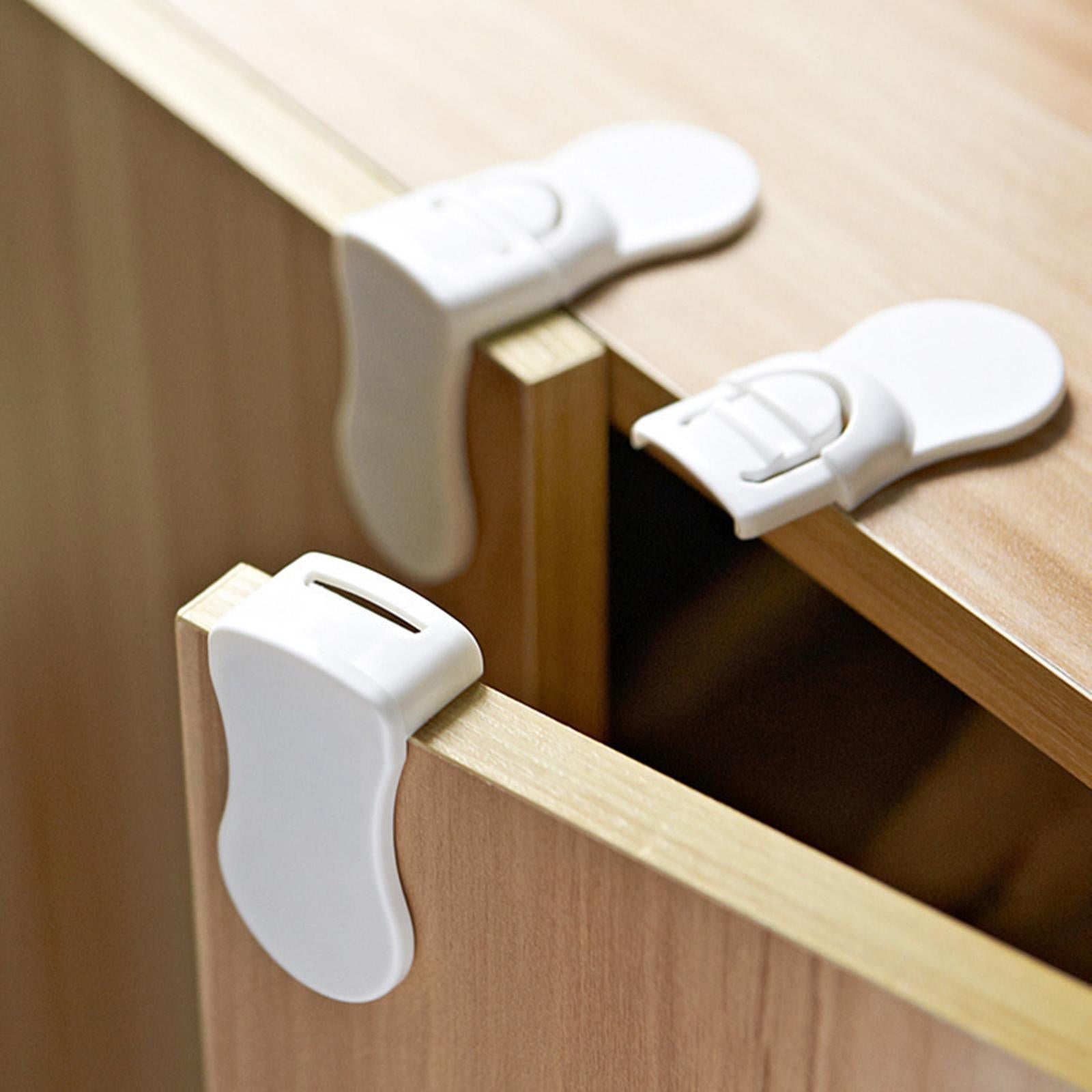 2Pcs Furniture Baby Proofing Cabinet Locks for Bedroom Toilet Cupboard