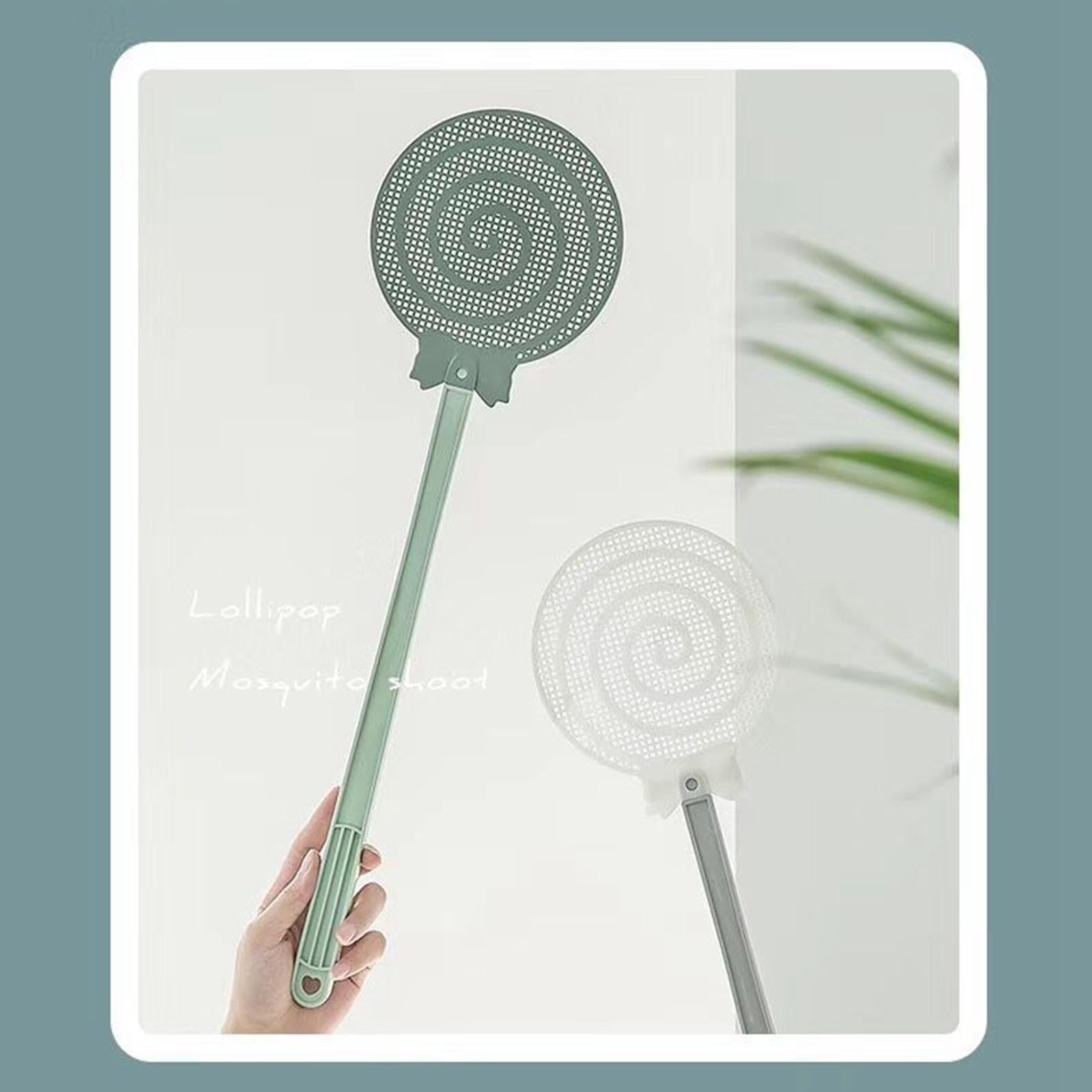 5xHeavy Duty Fly Swatter Manual Fly Swatter for Indoor Classroom Outdoor Green