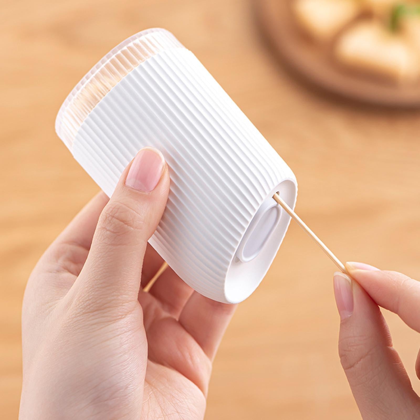 4xPortable Toothpick Holder Box Ornaments Stylish for Home Restaurant Kitchen