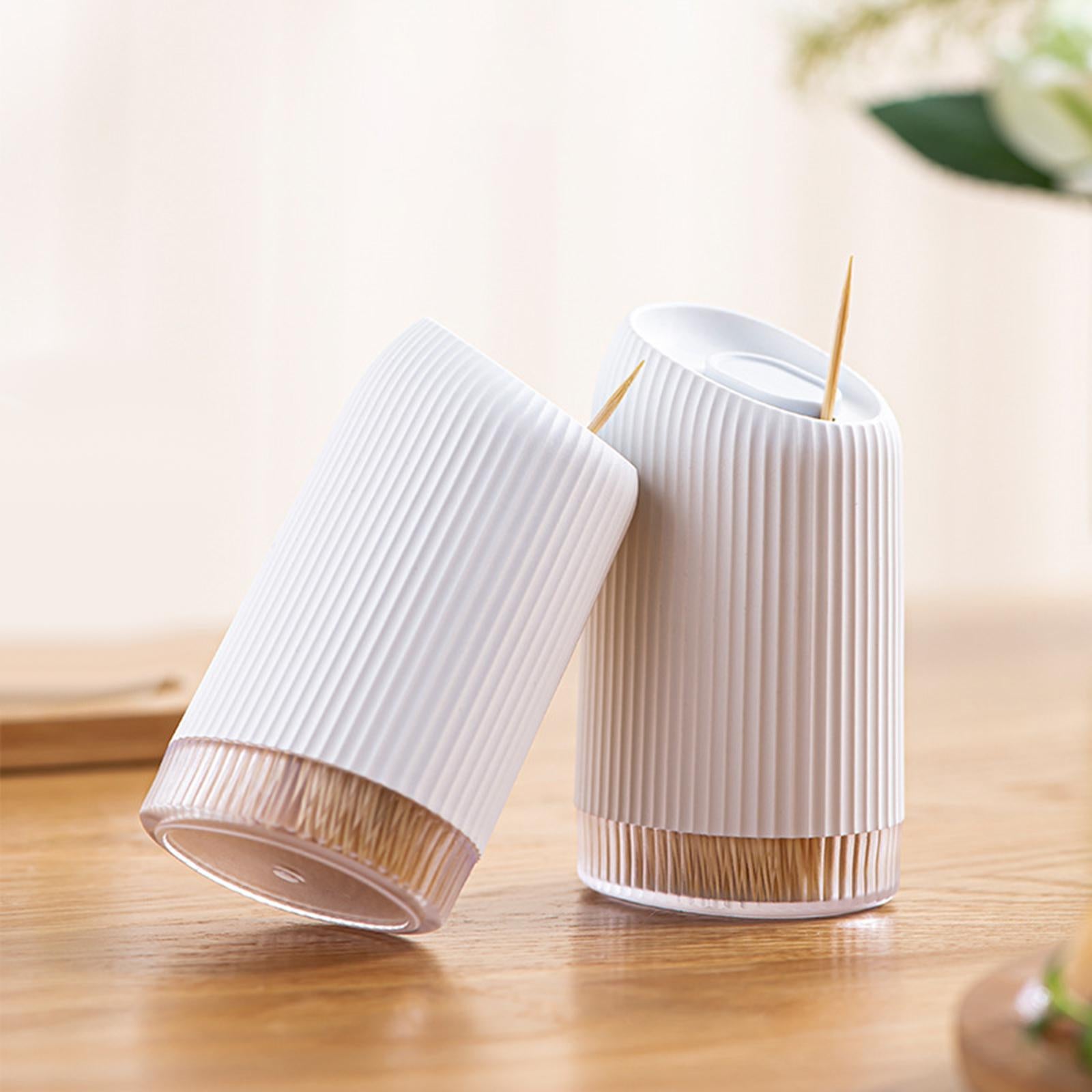 2xPortable Toothpick Holder Box Ornaments Stylish for Home Restaurant Kitchen