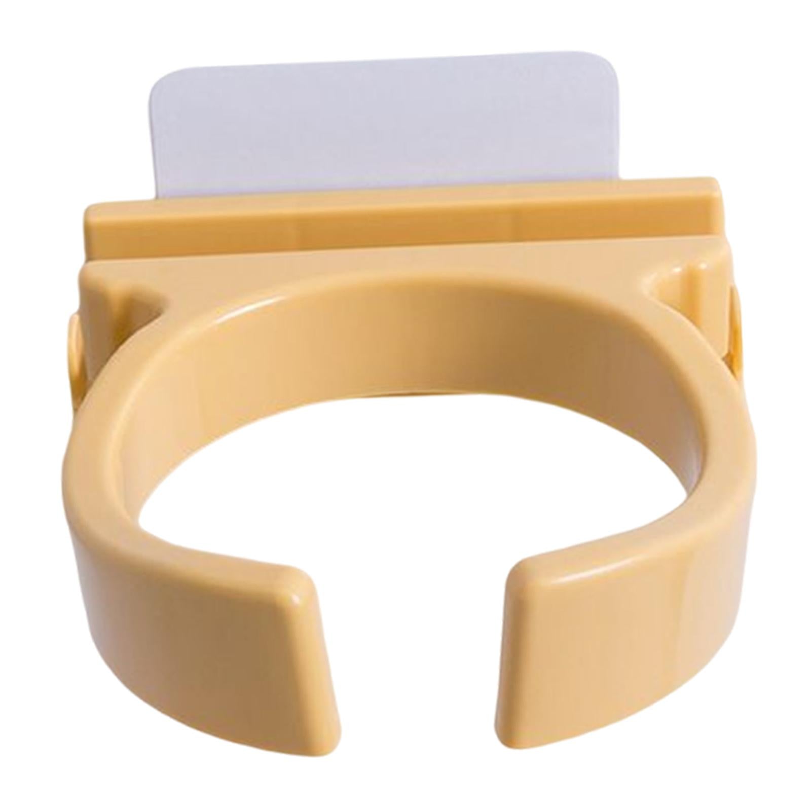 2xBlow Dryer Holder Self Adhesive ABS Organizer for Washroom Dormitory Bedroom Yellow