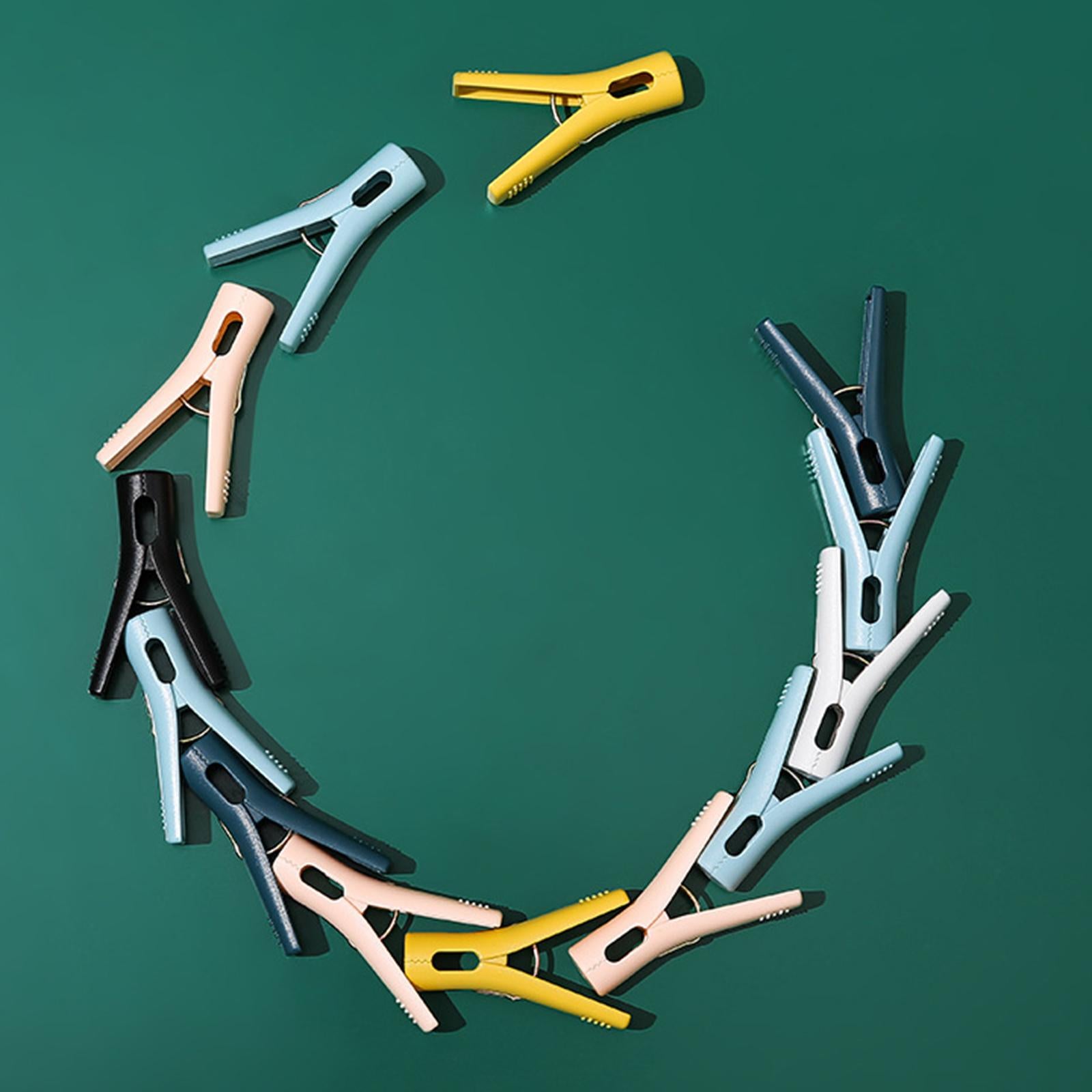 6xTowel Clips Clothes Pegs Washing Line Clothes Pins for Dress Skirt Home 10pcs