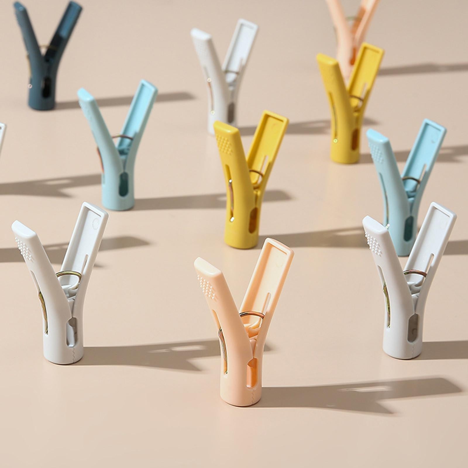 6xTowel Clips Clothes Pegs Washing Line Clothes Pins for Dress Skirt Home 10pcs
