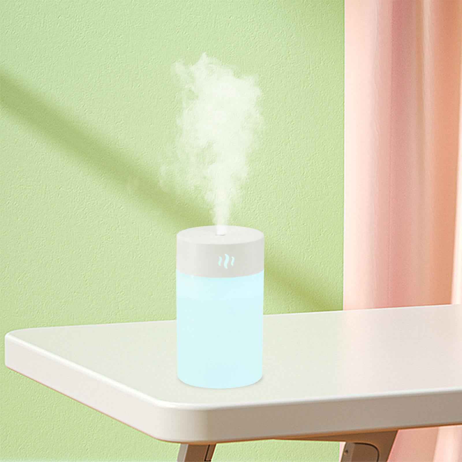 Mini Air Humidifier Car with Night light Electric Silent Office Bedroom White