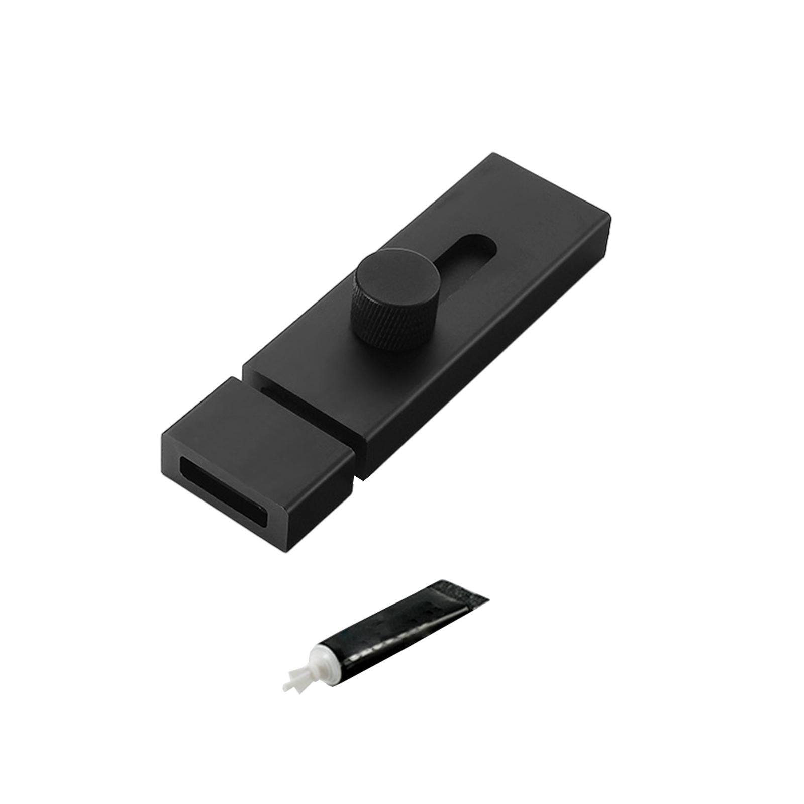 2xDoor Latch Sliding Lock Barrel Bolt Latch for Interior and Outdoor Yard 100mm Black