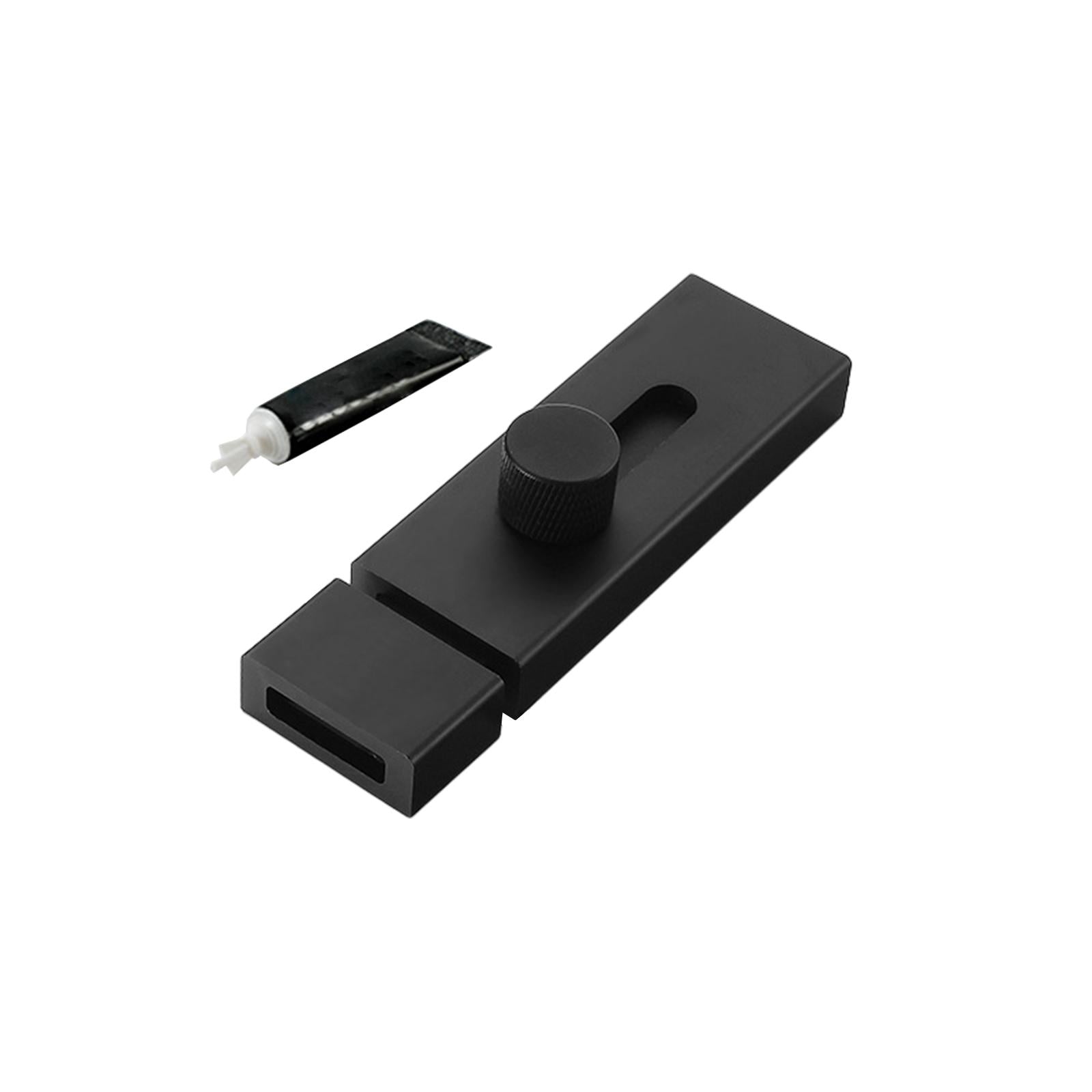 2xDoor Latch Sliding Lock Barrel Bolt Latch for Interior and Outdoor Yard 100mm Black