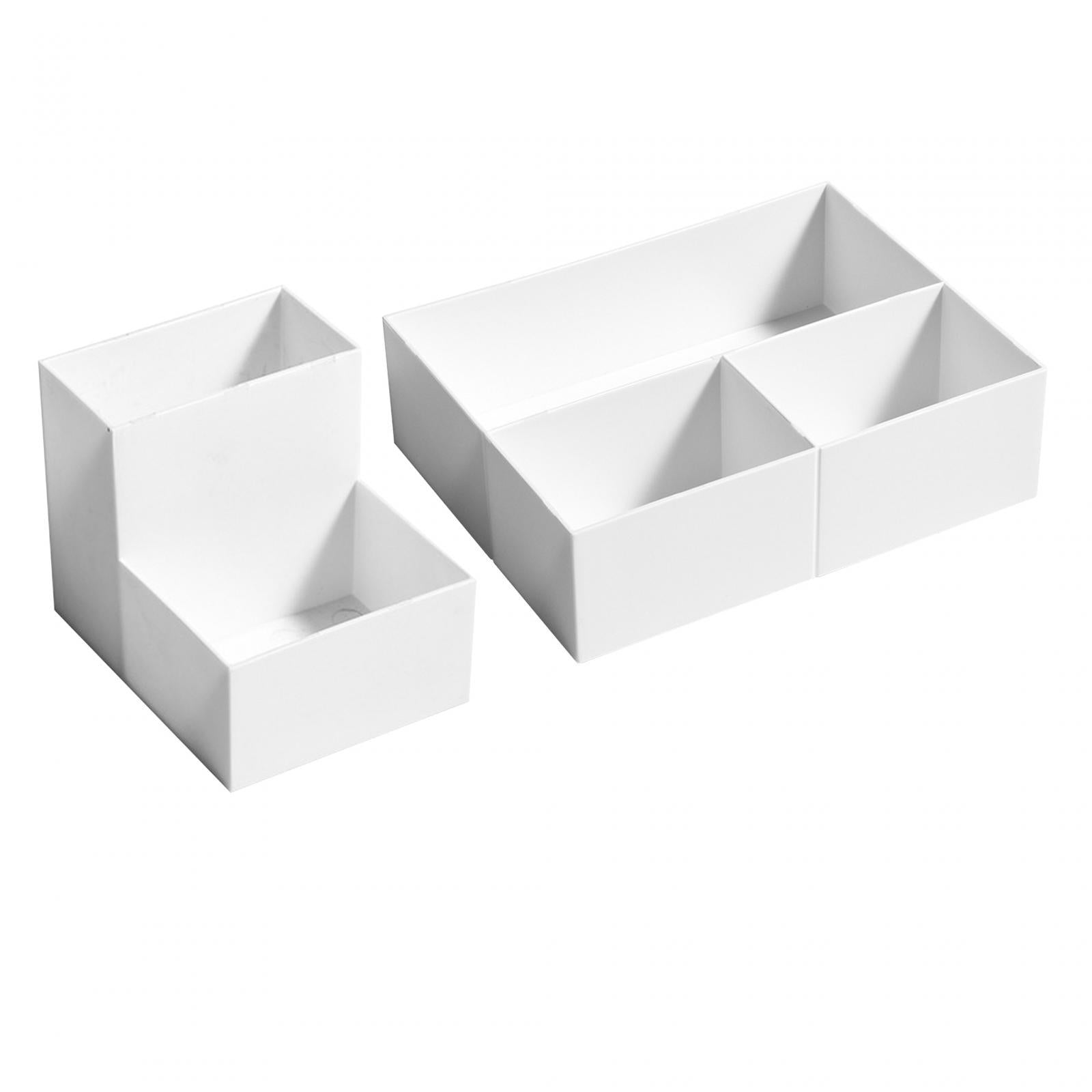 6xTea Milk Bags Storage Holder Desktop Organizer for Kitchen Countertop Office 2 Grids