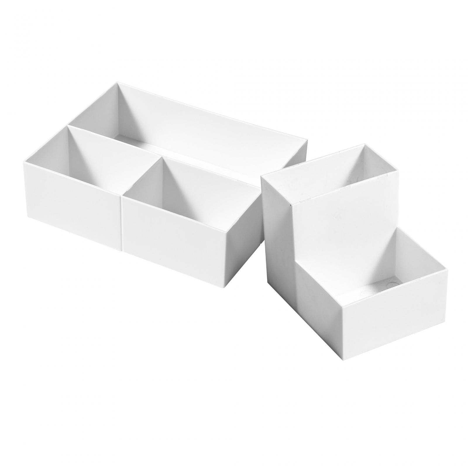 6xTea Milk Bags Storage Holder Desktop Organizer for Kitchen Countertop Office 2 Grids