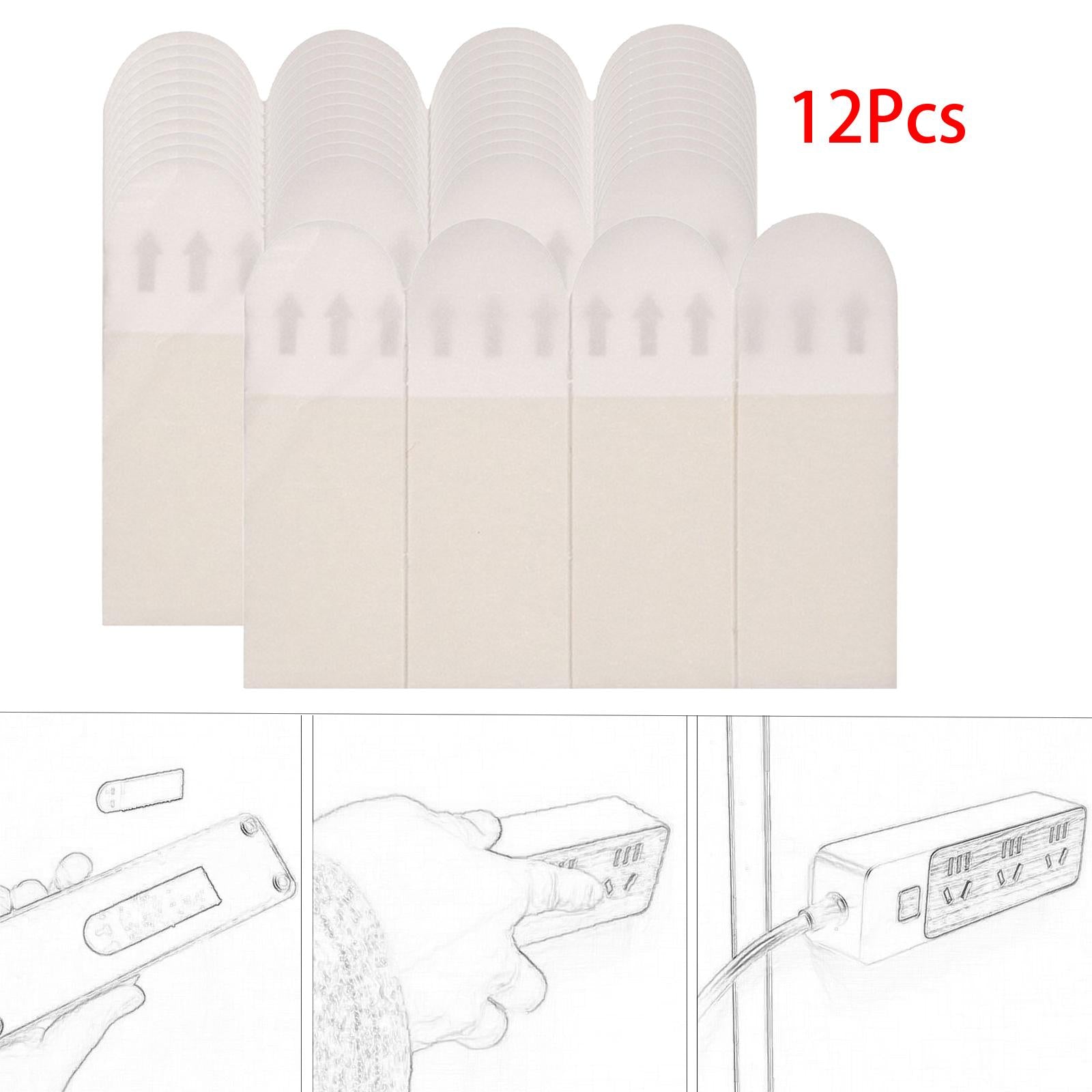 5x12Pcs Picture Hanging Strips Removable Frame Hanger for Poster Picture Hooks 16mx46mm
