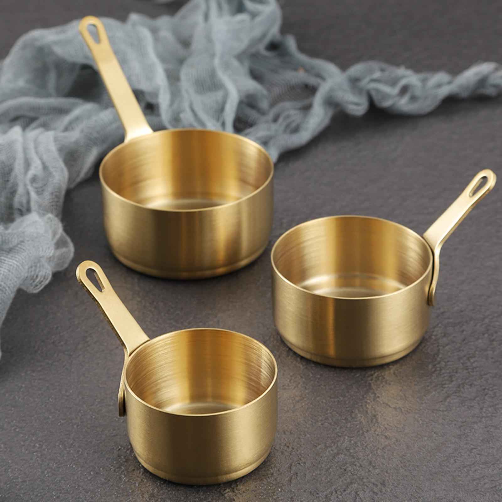 Condiment Cup Sauce Cups with Handle for Ketchup Salad Drerssing Steak Sauce small Argent