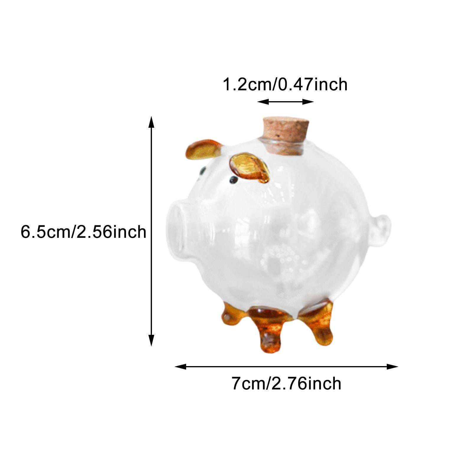 10xTransparent Piggy Bank Modern Money Saving Box for Birthday Gift Desktop