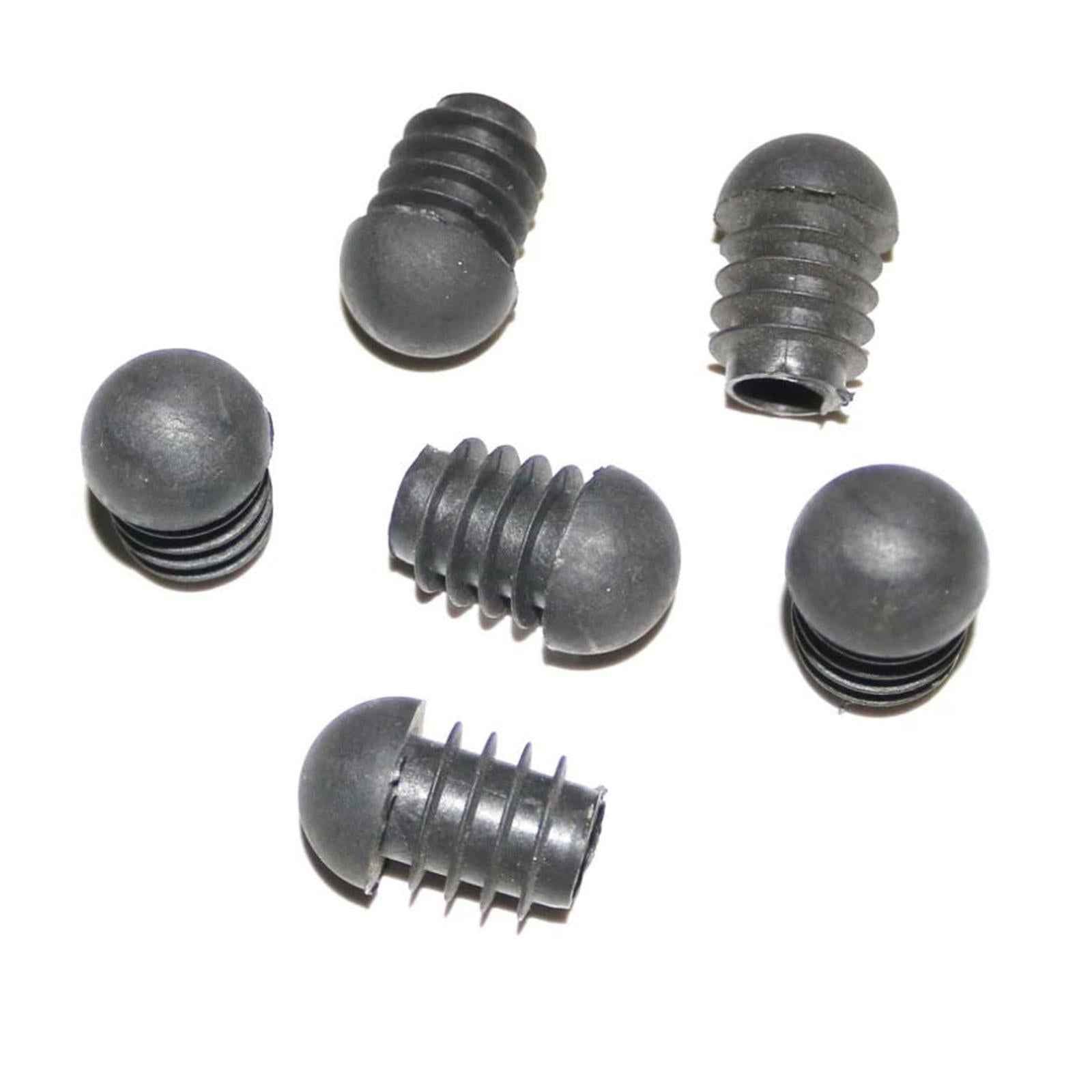 20Pcs Round Tube Inserts 19mm Furniture Protection for Luggage Racks Ladders 19mmx29mm Black