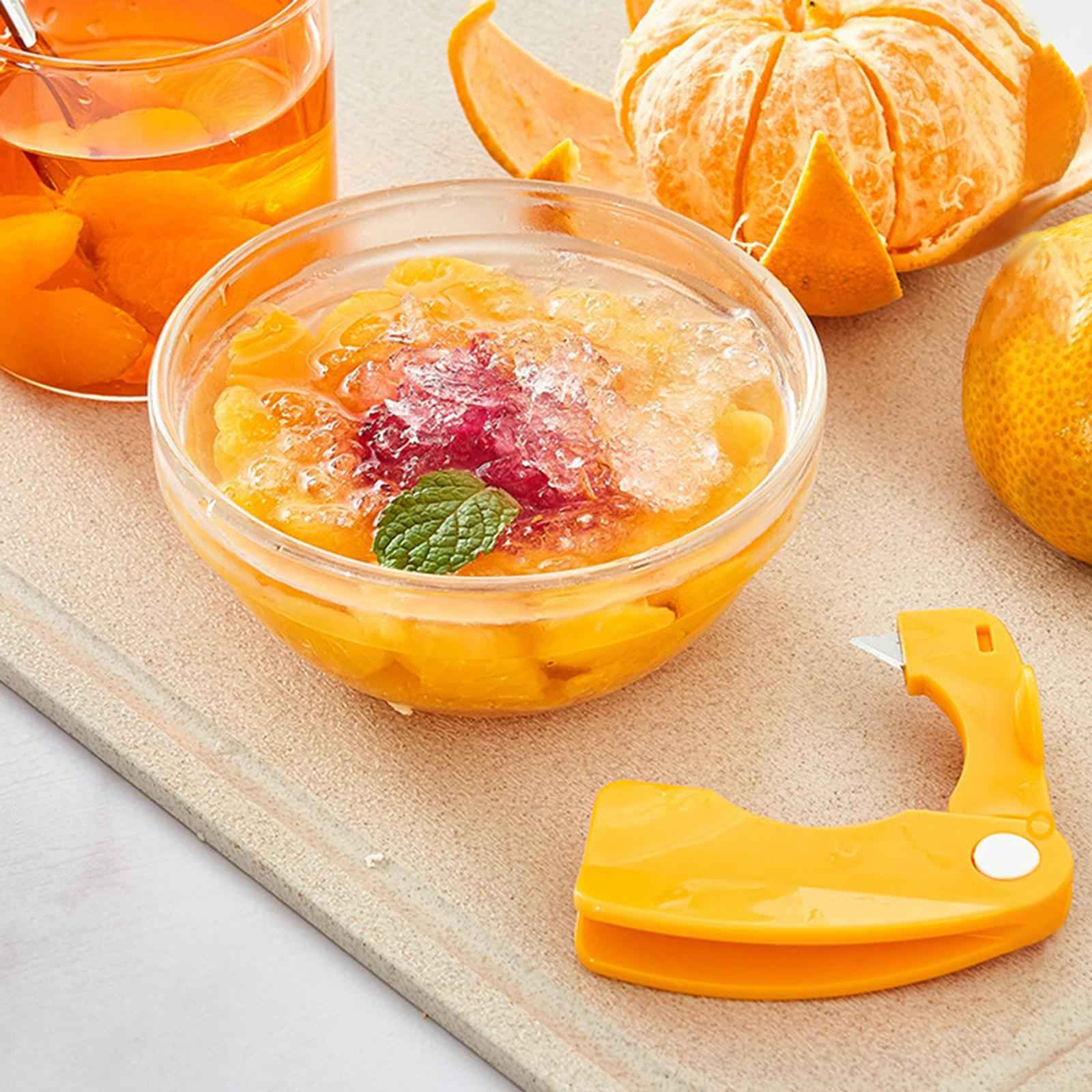 Orange Peeler Tool Foldable Fruit Peel Remover for Grapefruit Kitchen Gadget