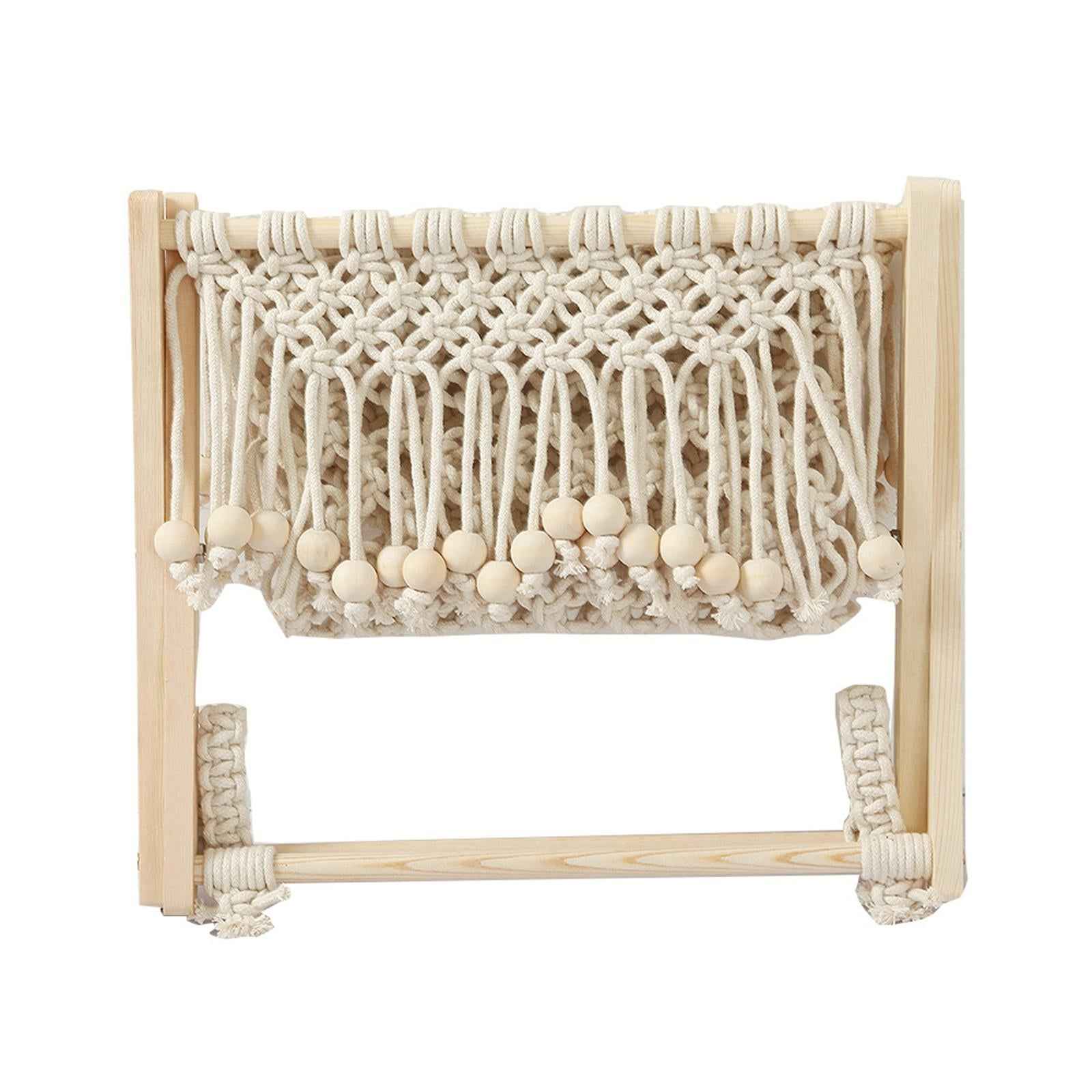 Macrame Magazine Rack Magazine Record Storage for Nursery Home Office