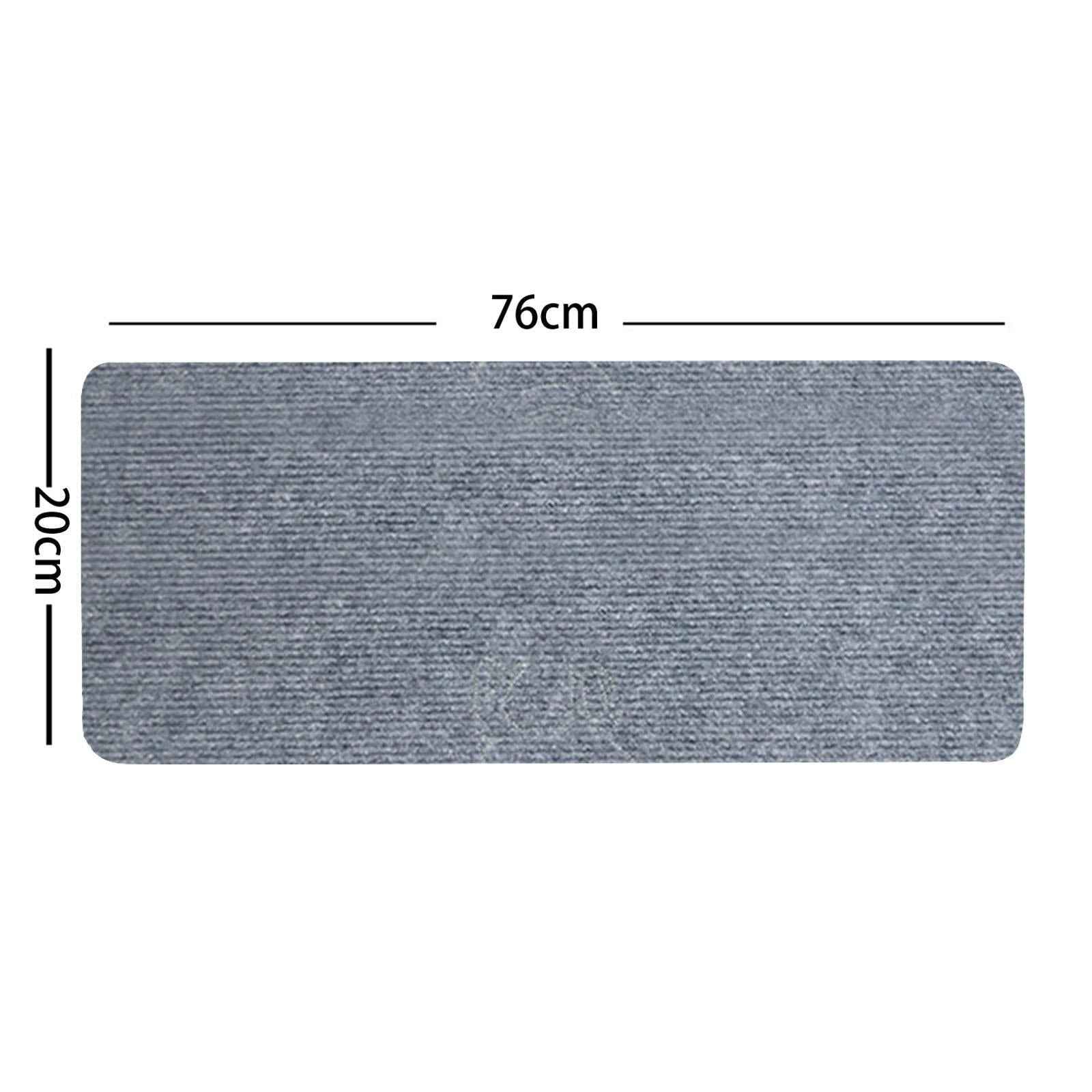 Stair Tread Carpet Slip Resistant 30"x8" Step Mats for Children Pets Elderly Gray