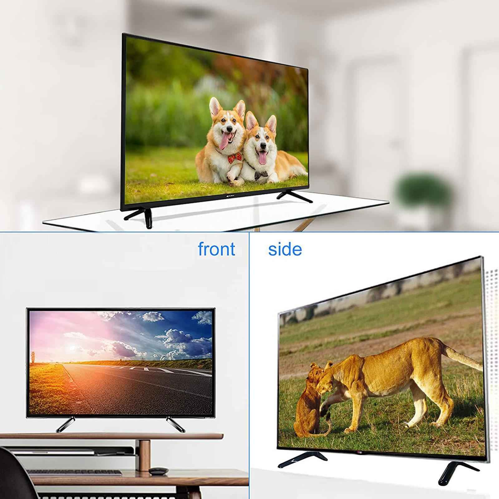 TV Stand Tabletop for 32 to 55 inch with Screws Mount for LCD Flat Screen TV