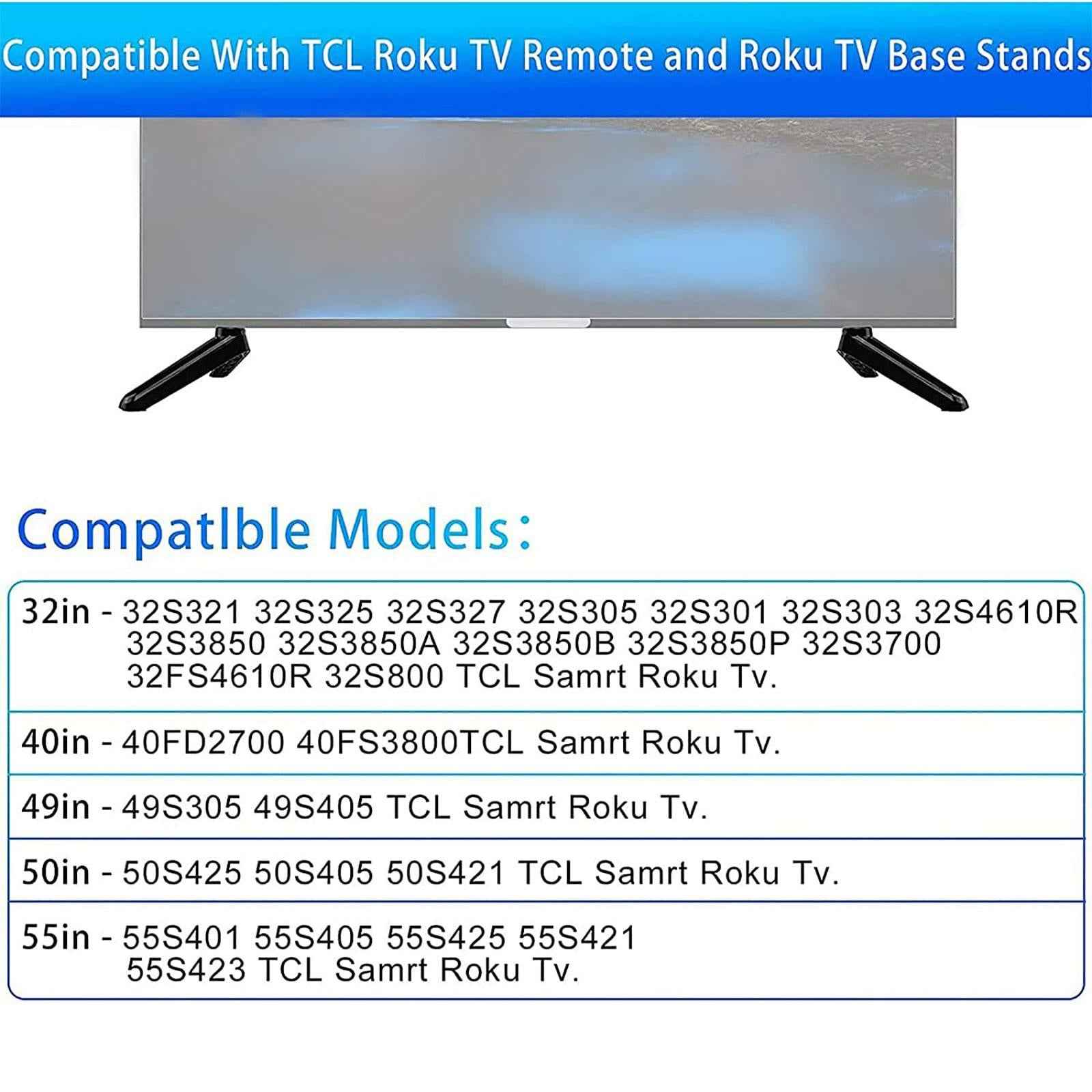 TV Stand Tabletop for 32 to 55 inch with Screws Mount for LCD Flat Screen TV