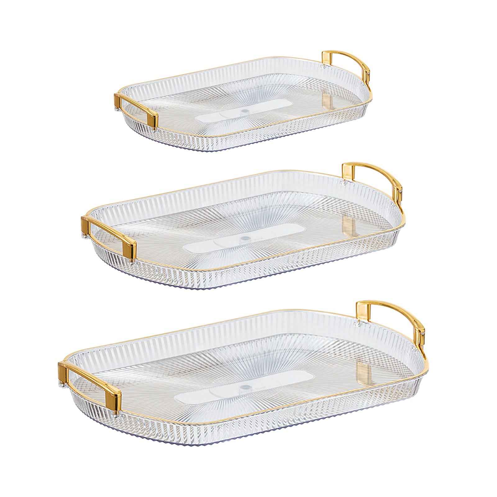 Serving Tray Rectangle Jewelry Storage Tray for Bedroom Coffee Table Kitchen S