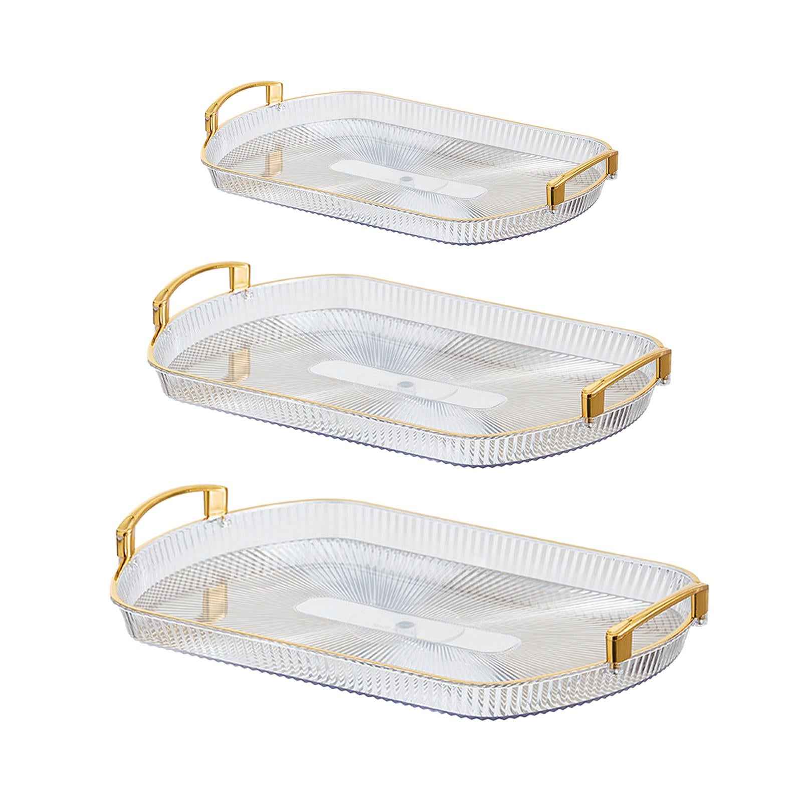 Serving Tray Rectangle Jewelry Storage Tray for Bedroom Coffee Table Kitchen S