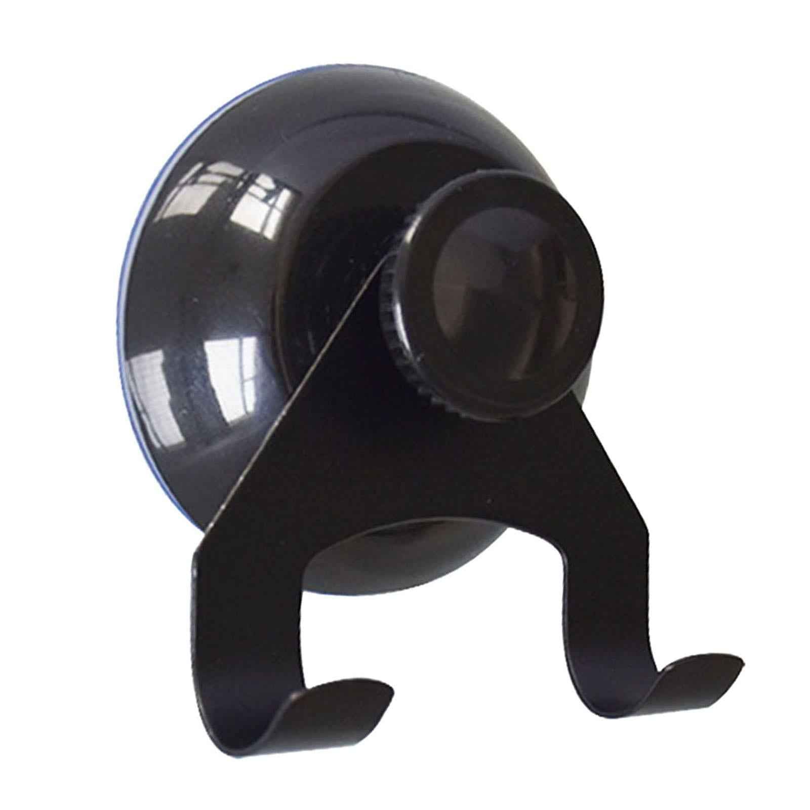 Suction Cup Hook Small Wreath Hanger for Bathroom Glass Window Door Restroom Black