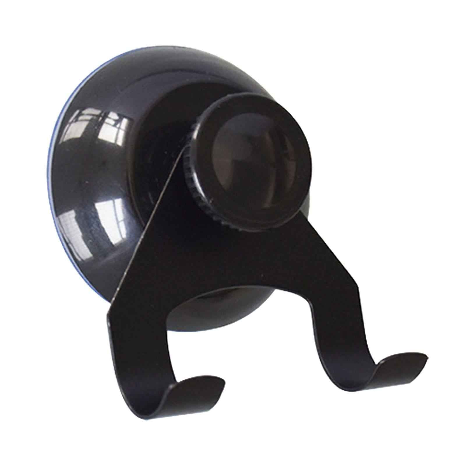 Suction Cup Hook Small Wreath Hanger for Bathroom Glass Window Door Restroom Black