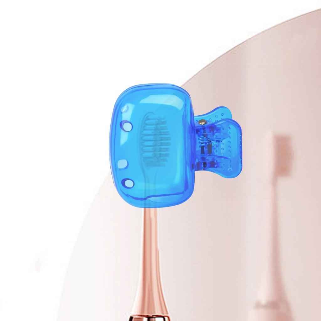 Toothbrush Head Cover Portable Travel Camping Holder Brush Cap Case Blue