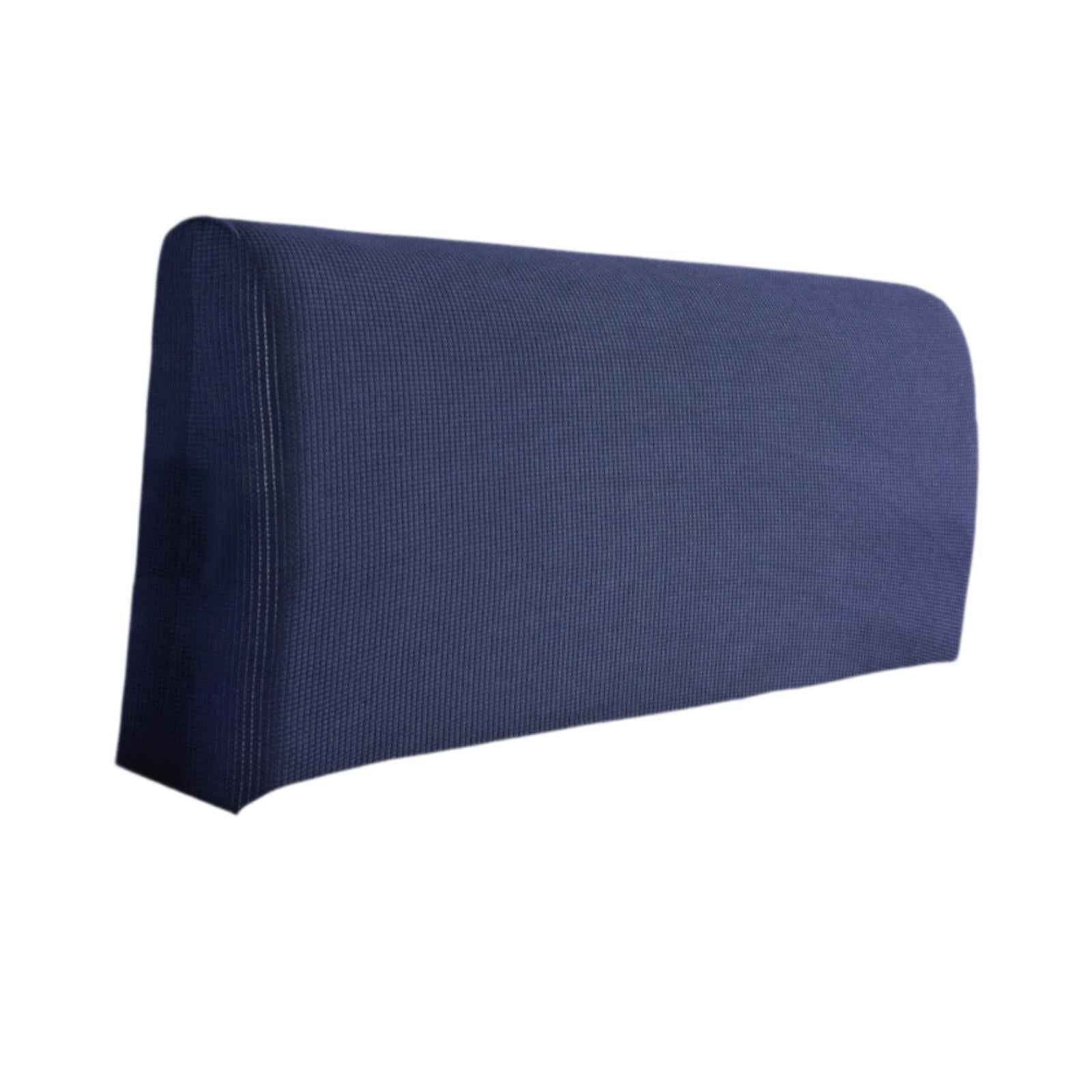 Bed Headboard Cover Removable Bed Backrest Cover Elastic Headboard Protector Blue