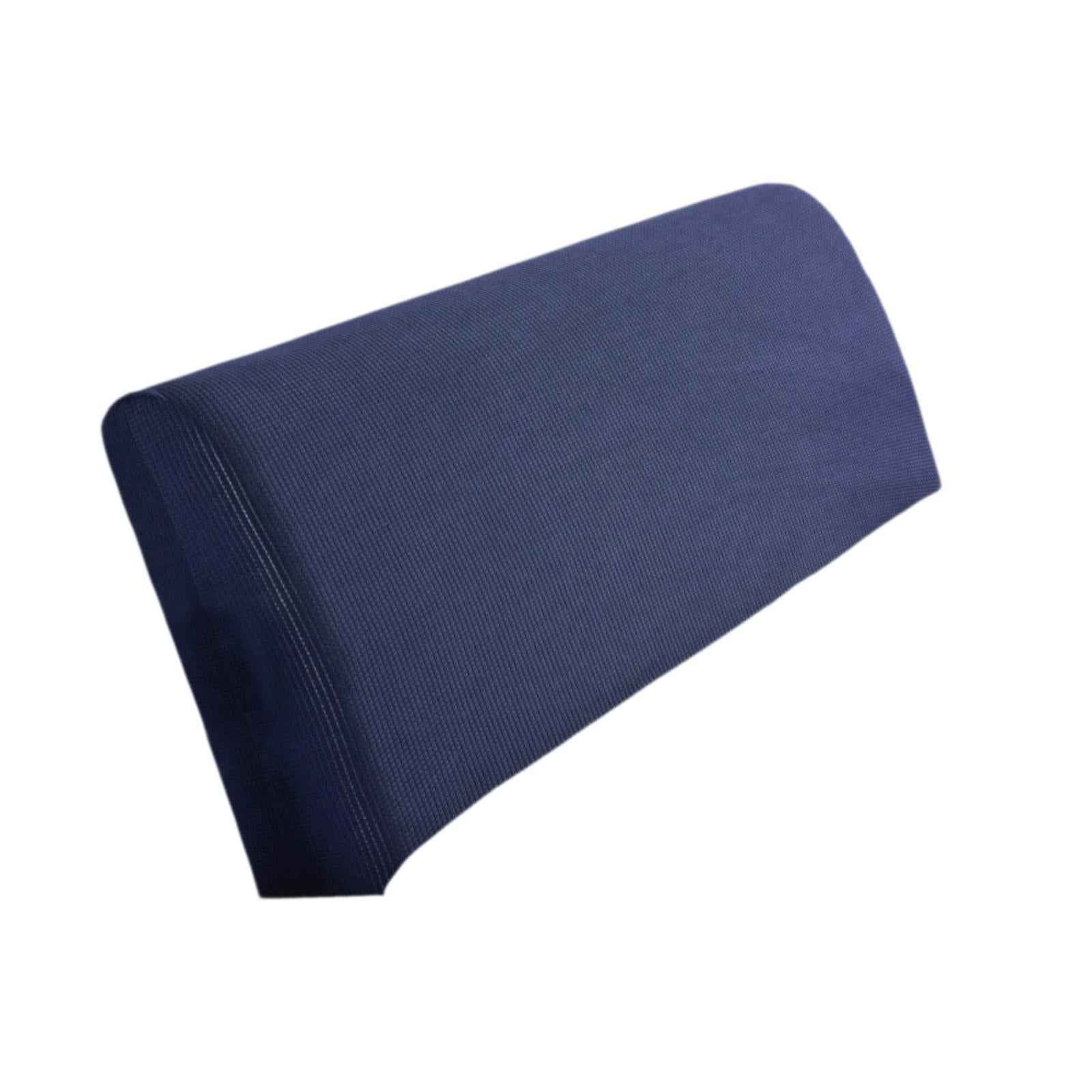 Bed Headboard Cover Removable Bed Backrest Cover Elastic Headboard Protector Blue