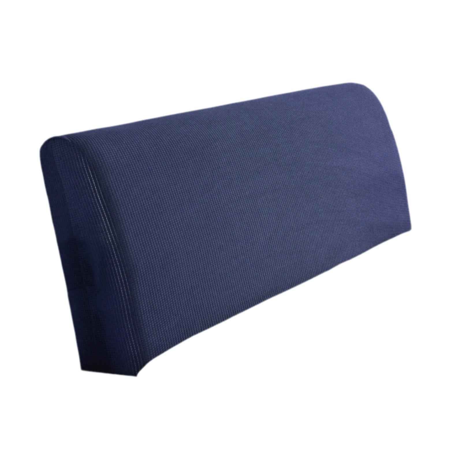 Bed Headboard Cover Removable Bed Backrest Cover Elastic Headboard Protector Blue