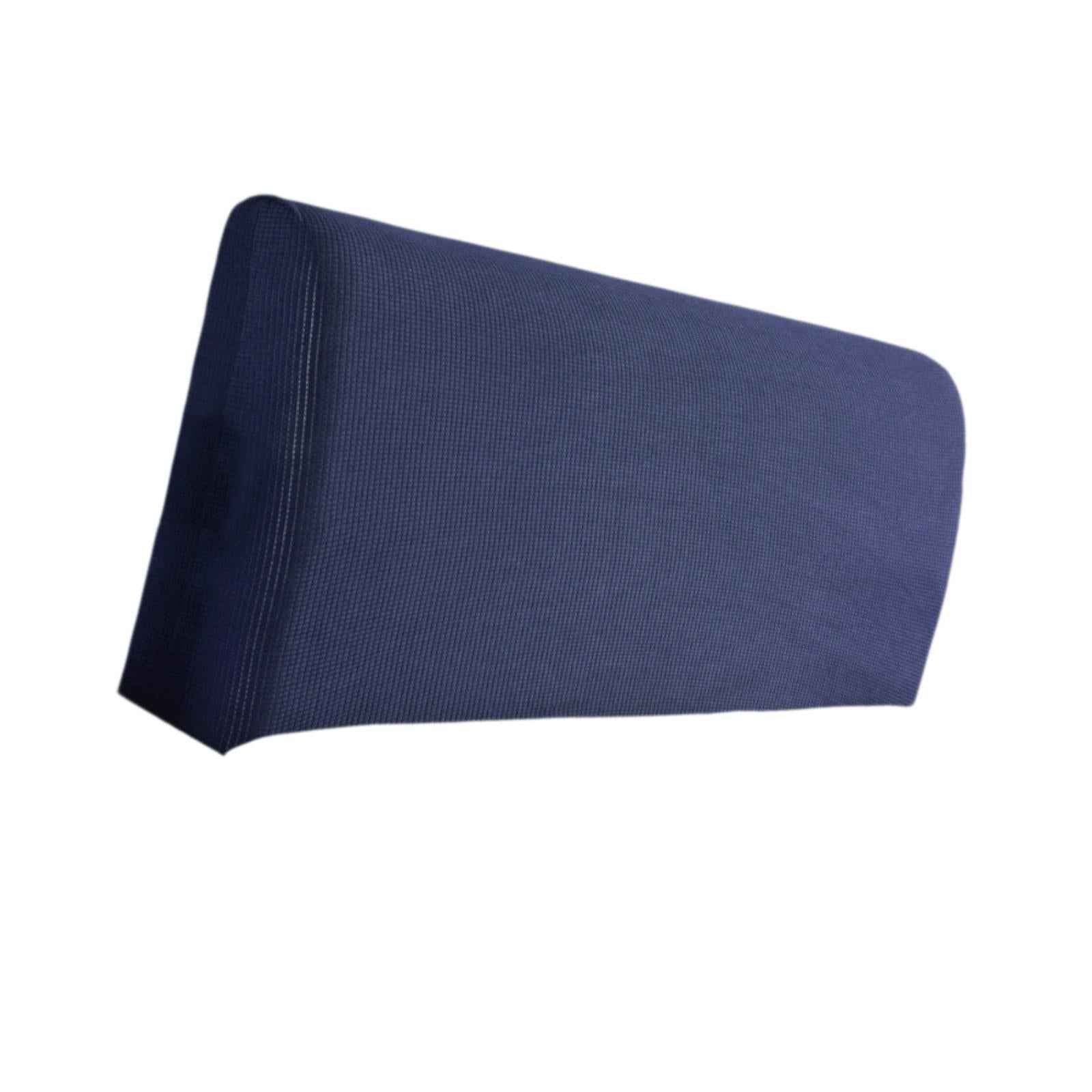 Bed Headboard Cover Removable Bed Backrest Cover Elastic Headboard Protector Blue