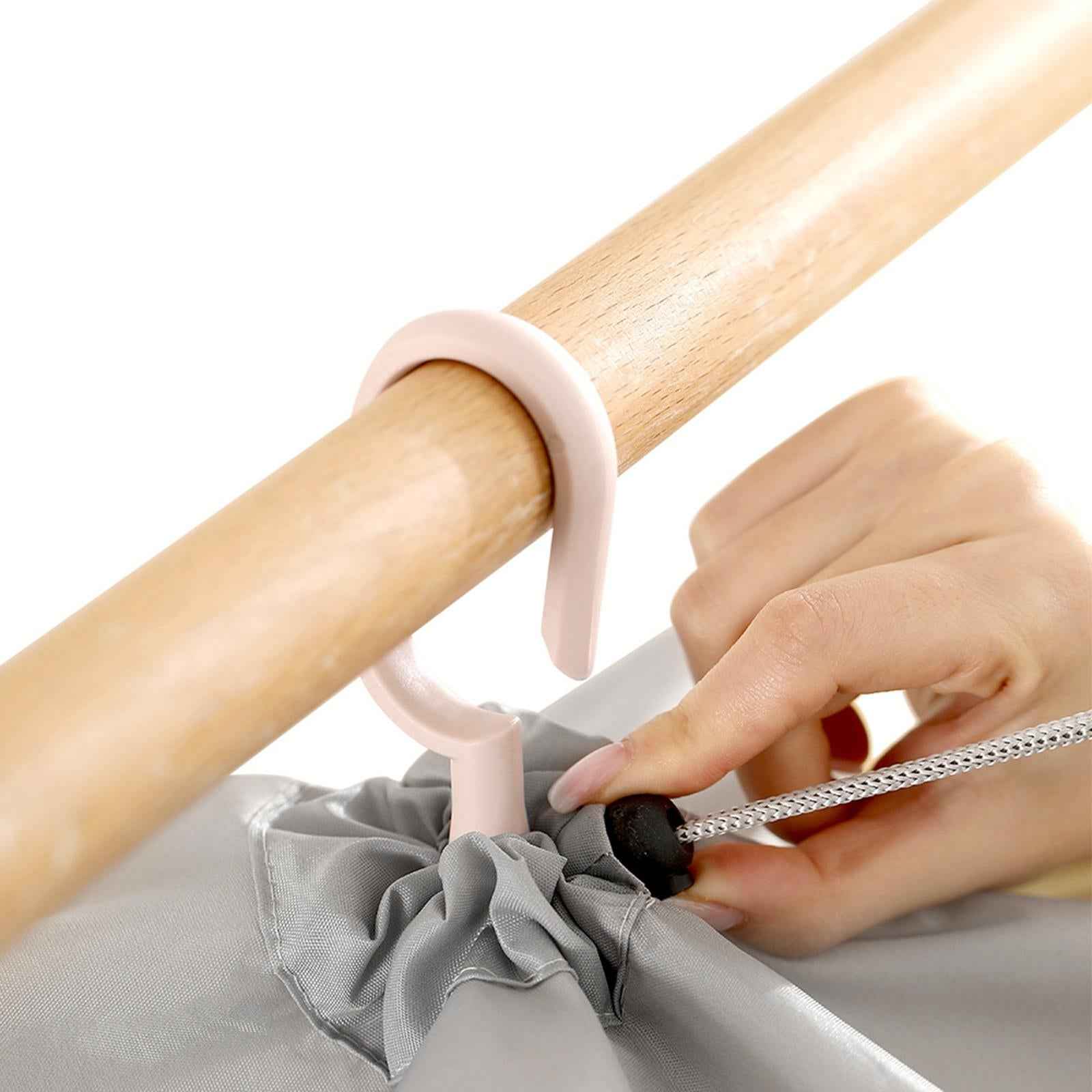 Clothes Drying Rack Cover Garment Rack Dust Cover for Closet Balcony Storage