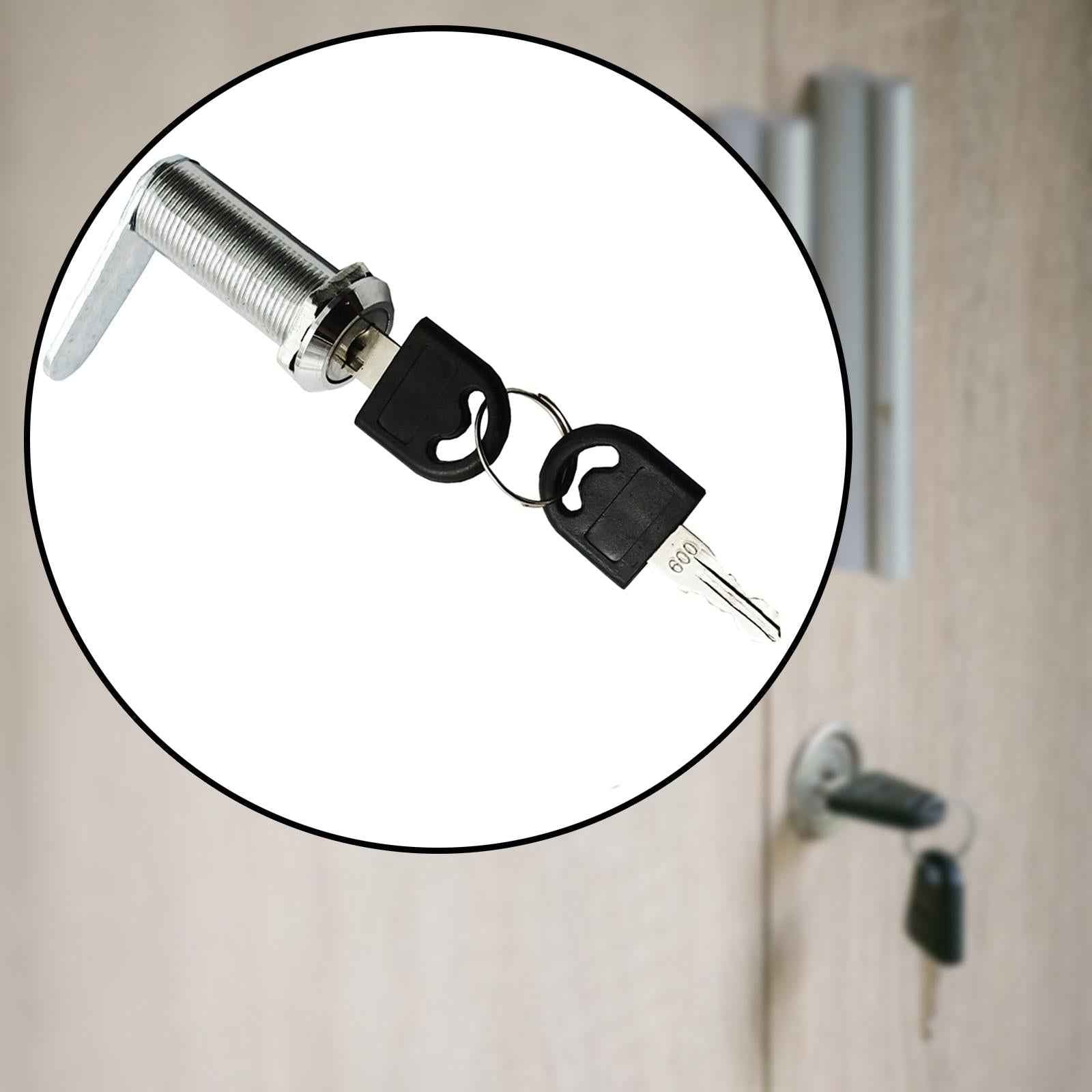 Cabinet cam Lock Set Zinc Alloy Tool Box Lock for Coffer Cupboard Letter Box 40x18mm