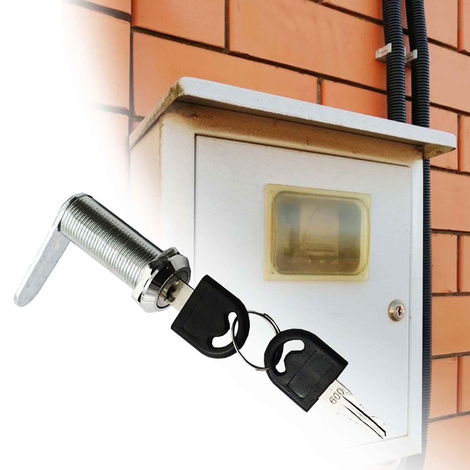 Cabinet cam Lock Set Zinc Alloy Tool Box Lock for Coffer Cupboard Letter Box 40x18mm