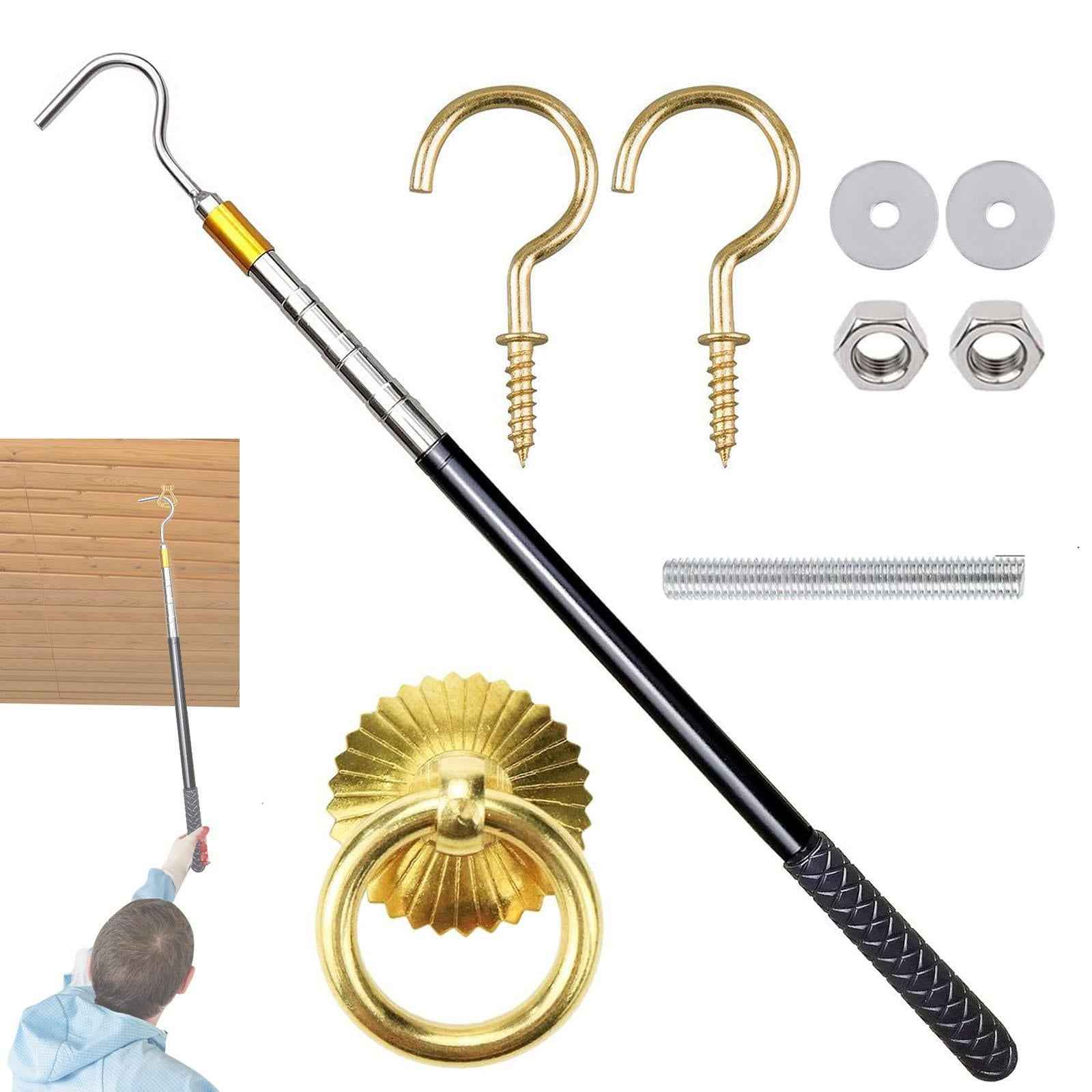 Attic Ladder Pull Down System Hardware Kit Storage Hook Attic Pull Down Hook