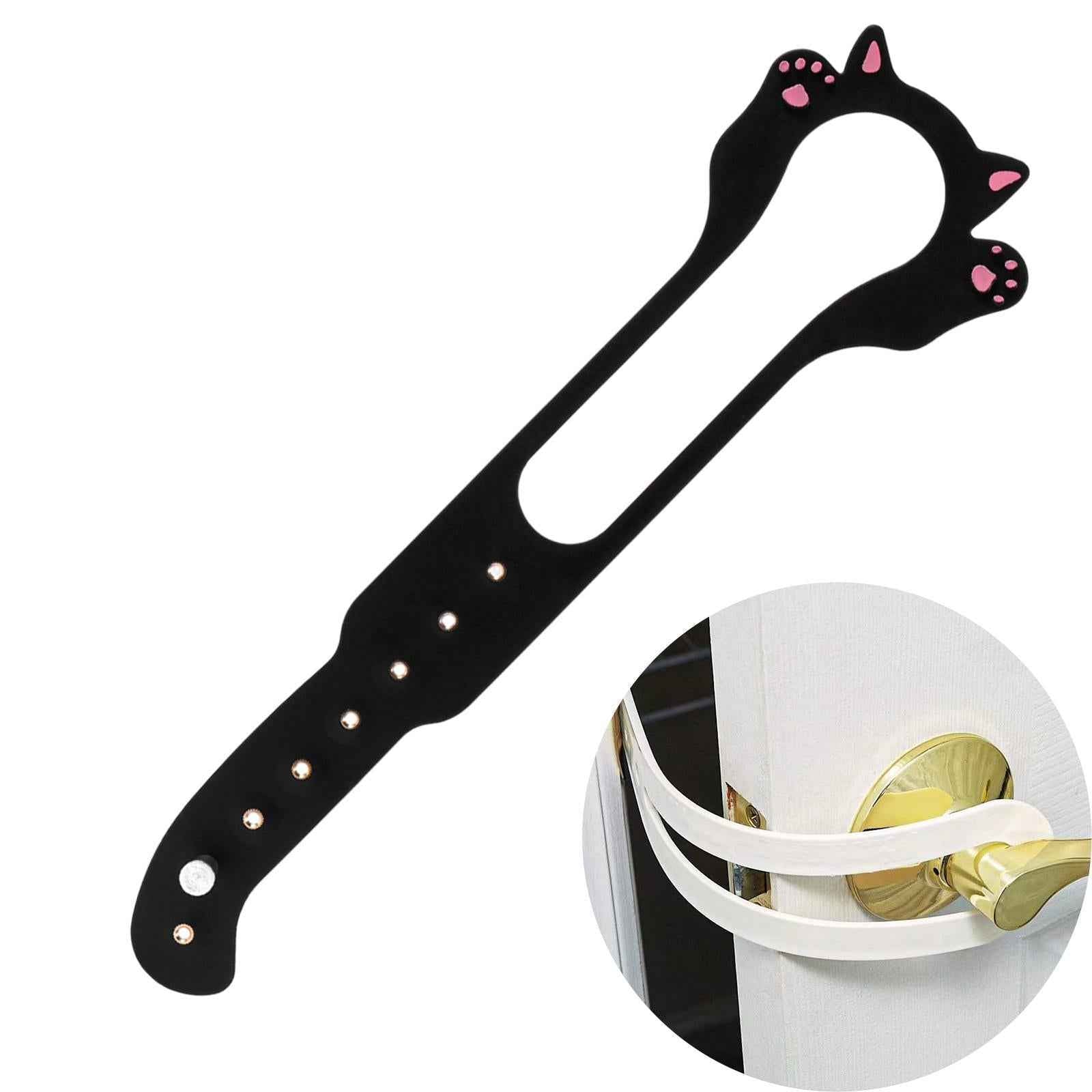 Cat Door Stopper Keep Door Open Simpler Pet Gate Pet Gates Cat Door Latch Black