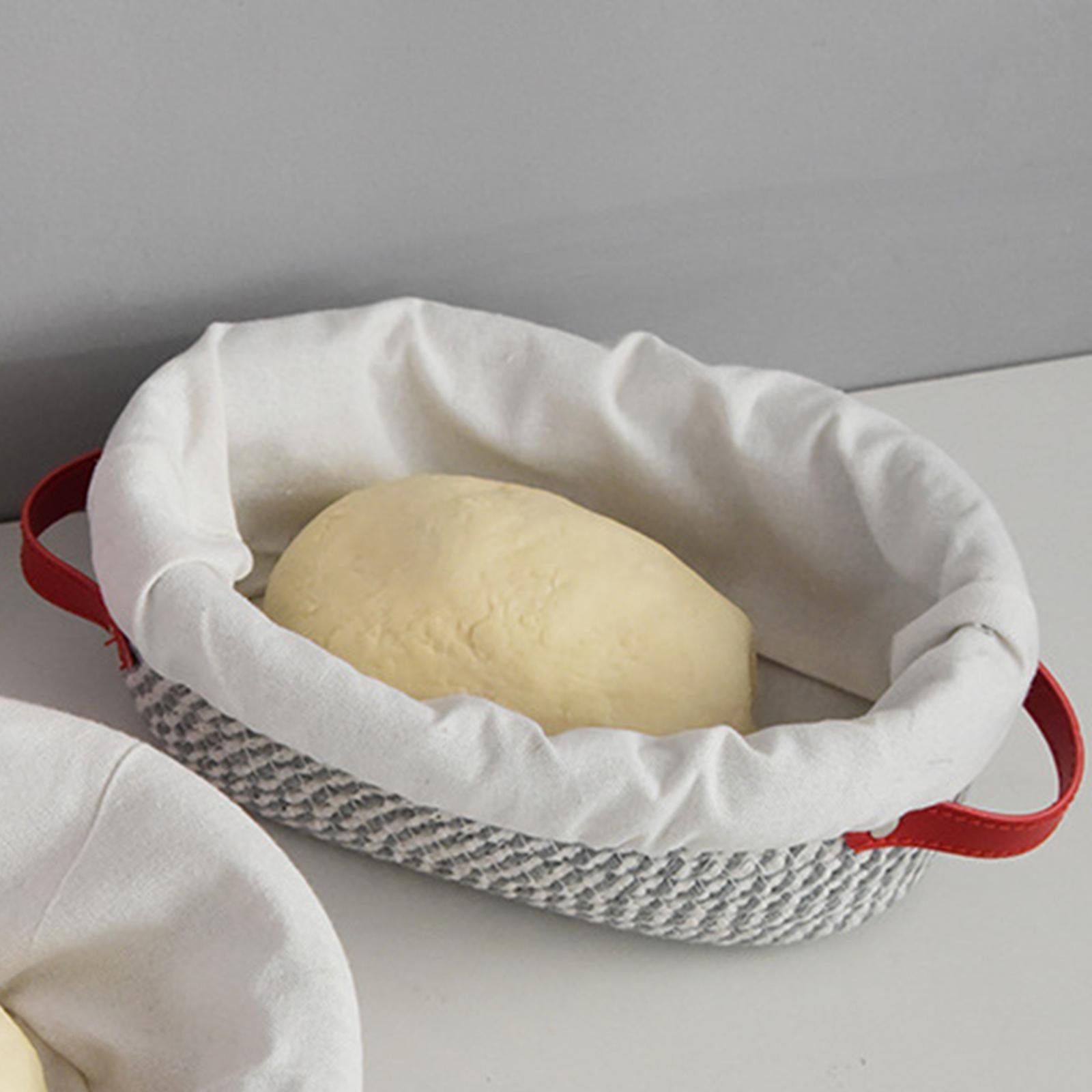 Bread Bread Proofing Basket with Liner for Bread Maker Beginners Gift Oval