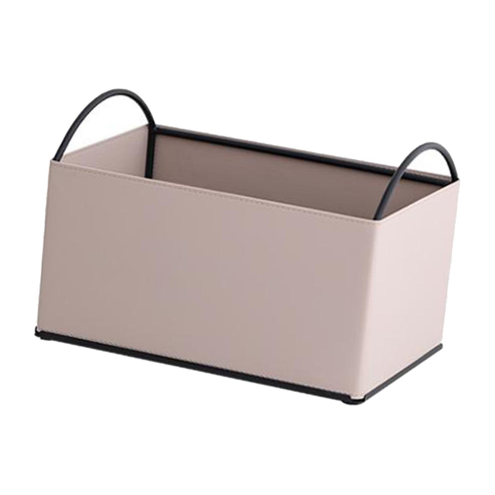 Desktop Storage Organizer Catchall Tray Valet Tray for Bathroom Home Counter Apricot