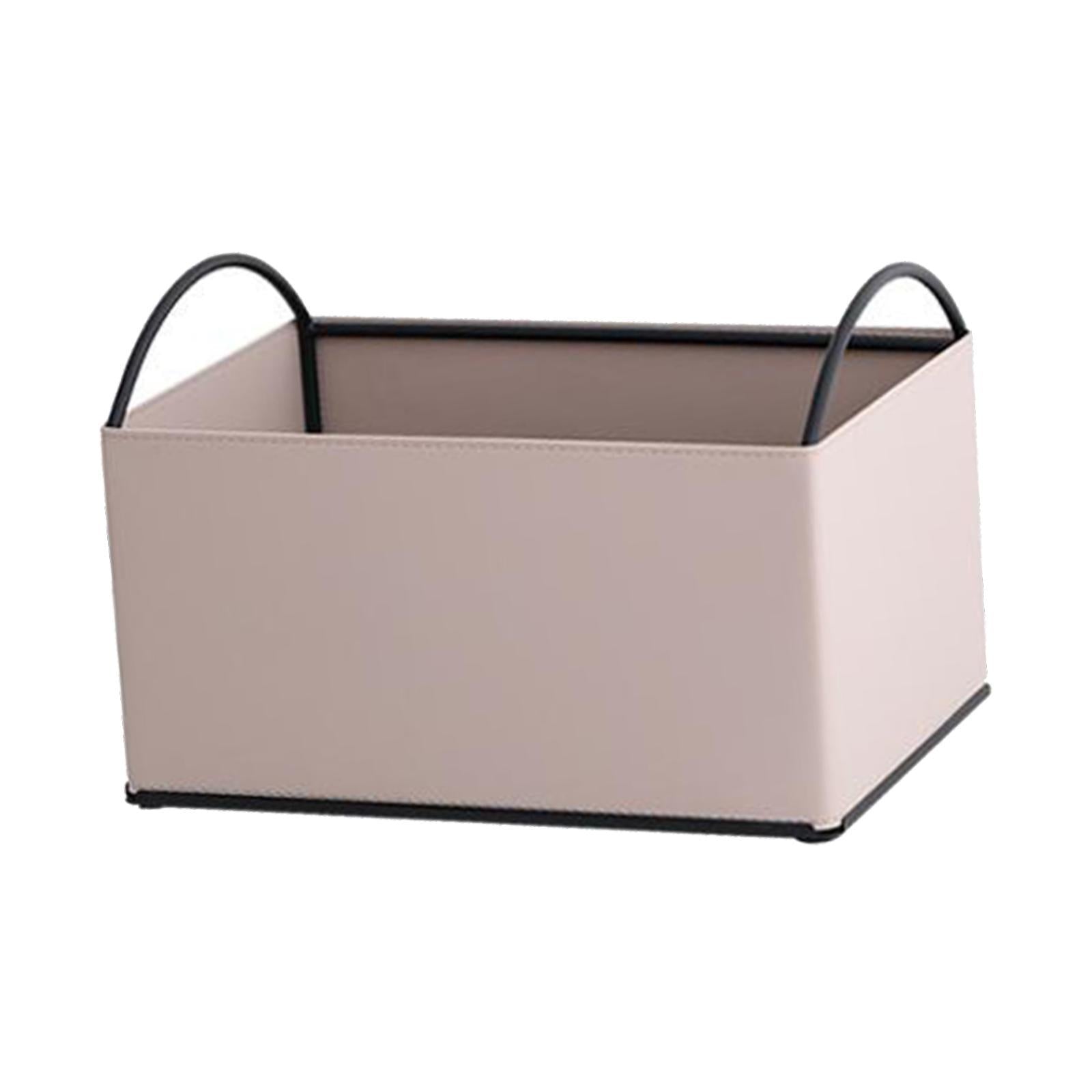 Desktop Storage Organizer Catchall Tray Valet Tray for Bathroom Home Counter Apricot
