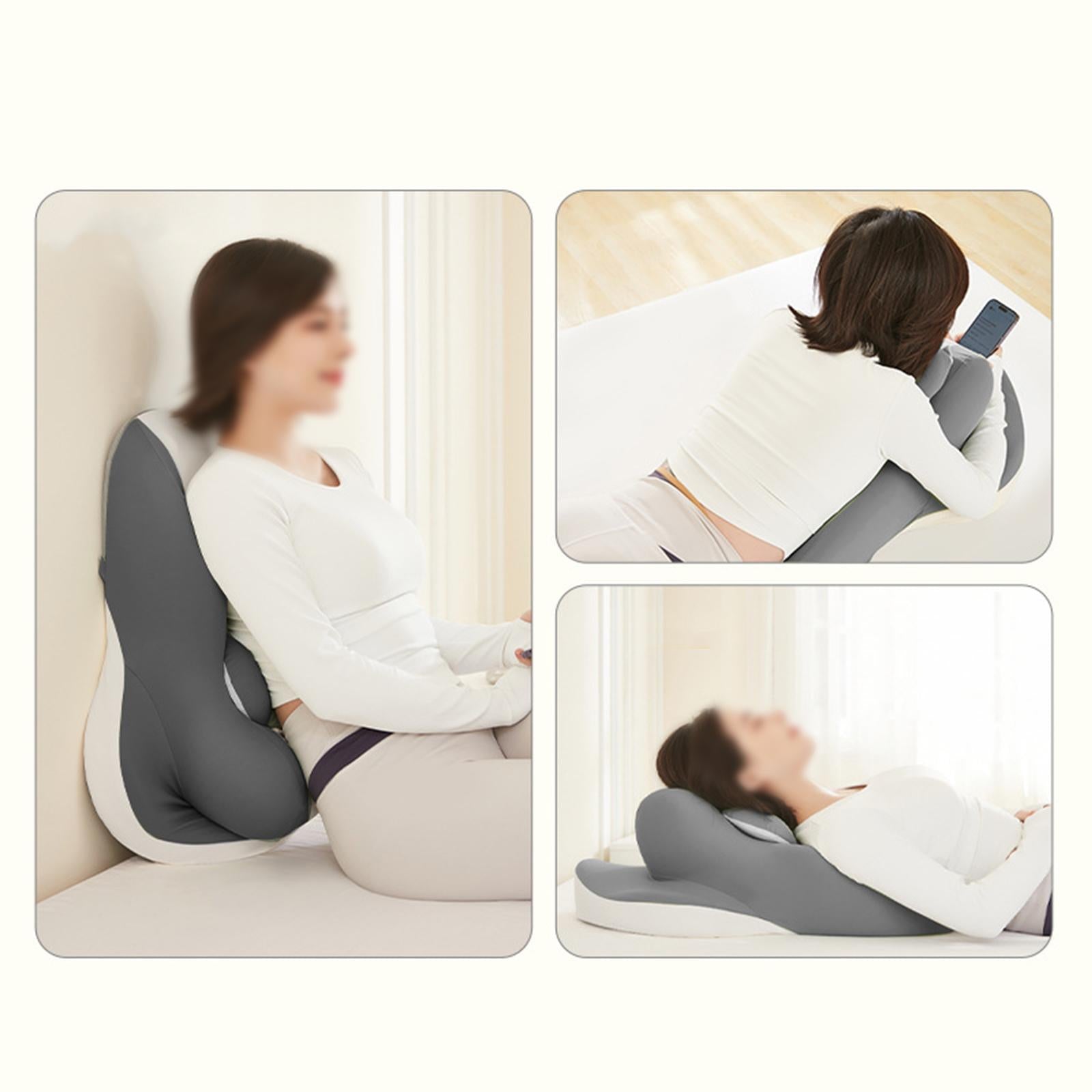 Wedge Pillow Multipurpose Lightweight Prone Pillow for Back Home Lumbar Gray