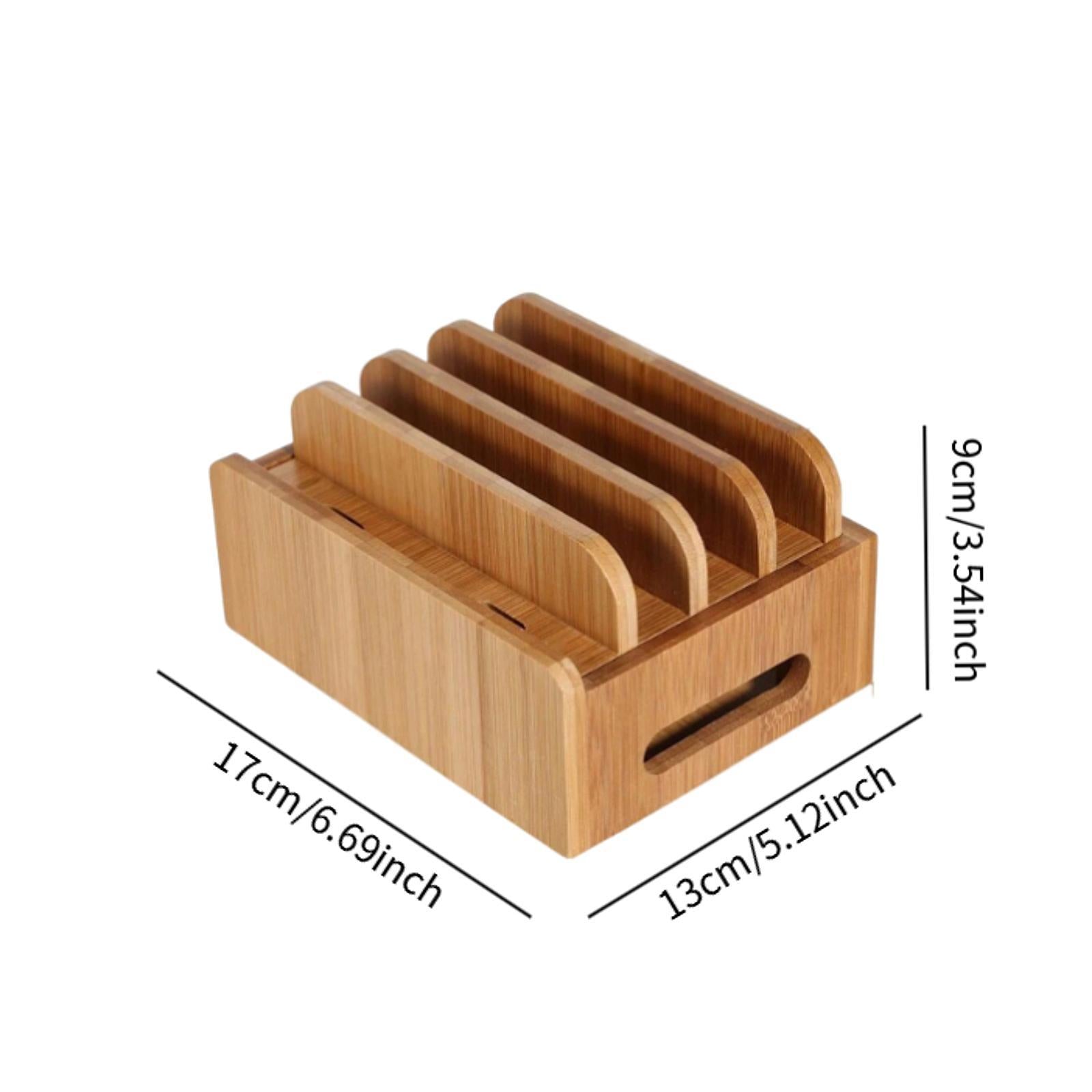 Desktop Phone Holder Practical Wooden Phone Stand for Office Bedside Kitchen