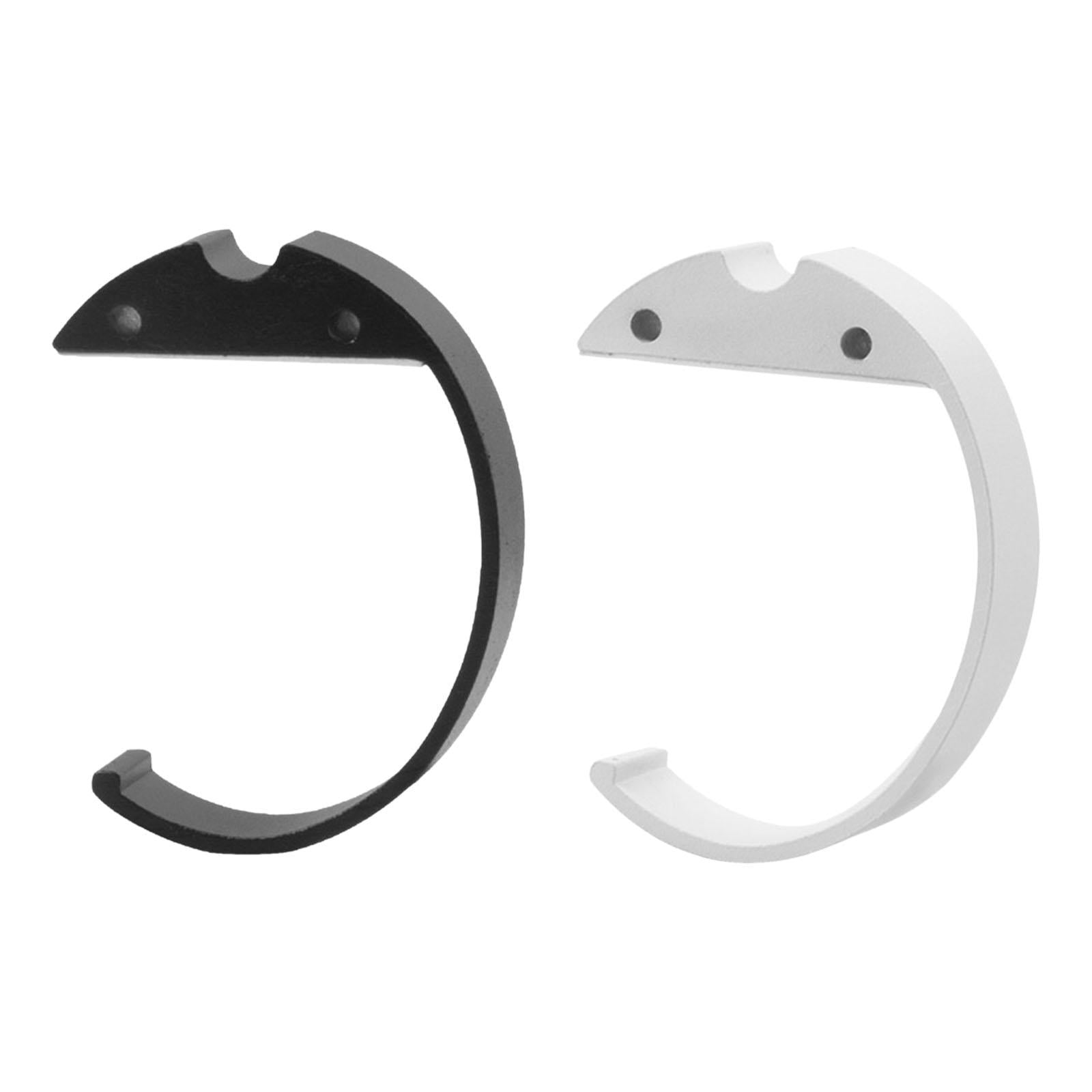 C Shaped Desk Purse Hook Accessories Easily Install Under Desk Backpack Hook Black
