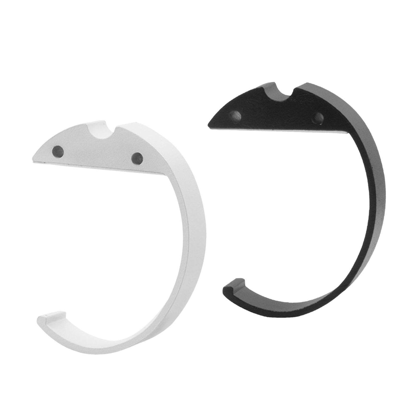 C Shaped Desk Purse Hook Accessories Easily Install Under Desk Backpack Hook Black