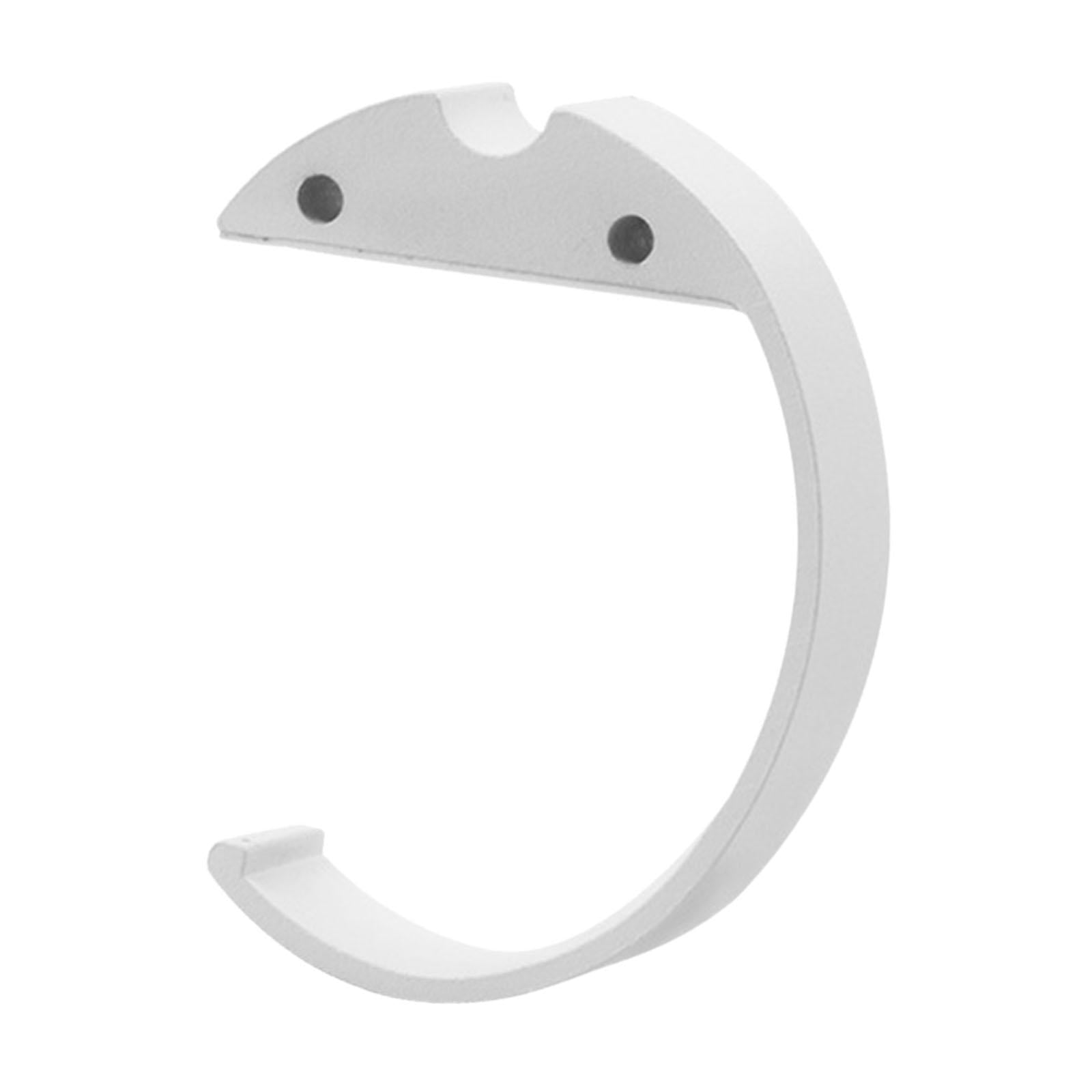 C Shaped Desk Purse Hook Accessories Easily Install Under Desk Backpack Hook White